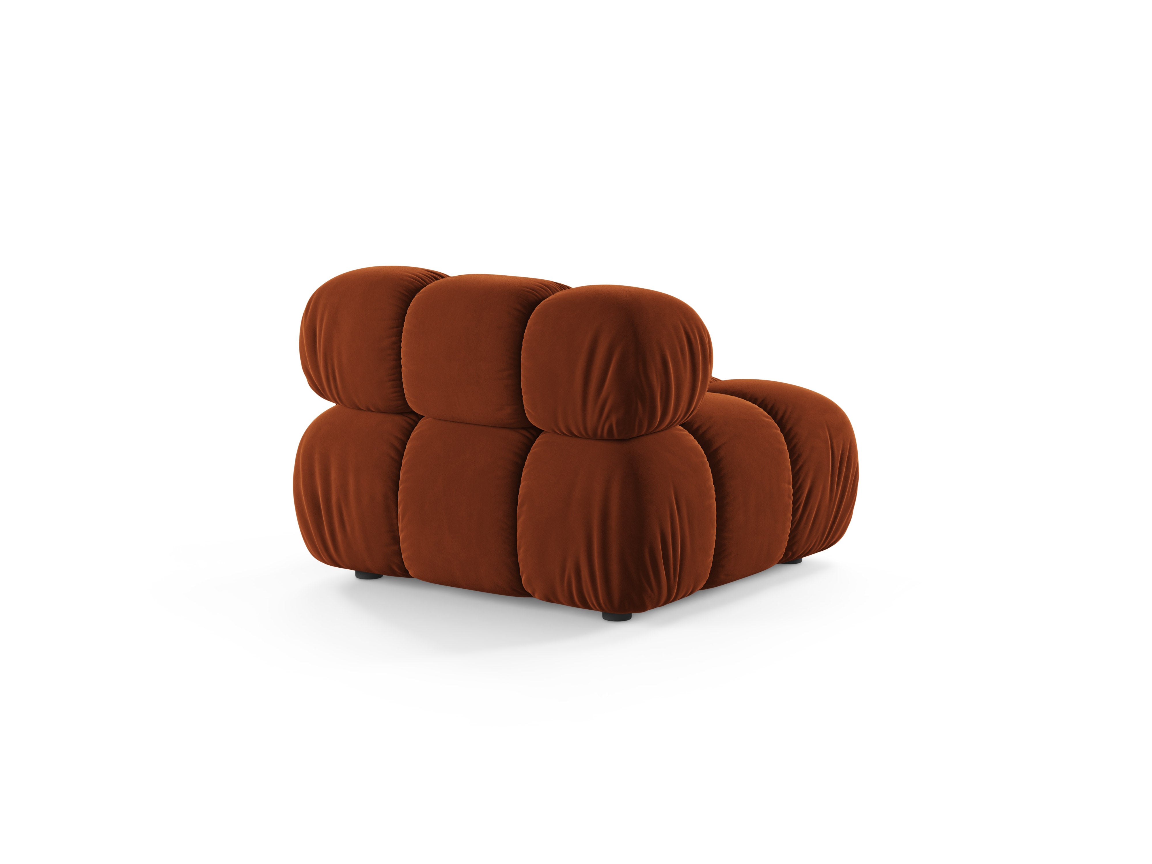 Fauteuil / modulaire fluwelen BELLIS baksteen