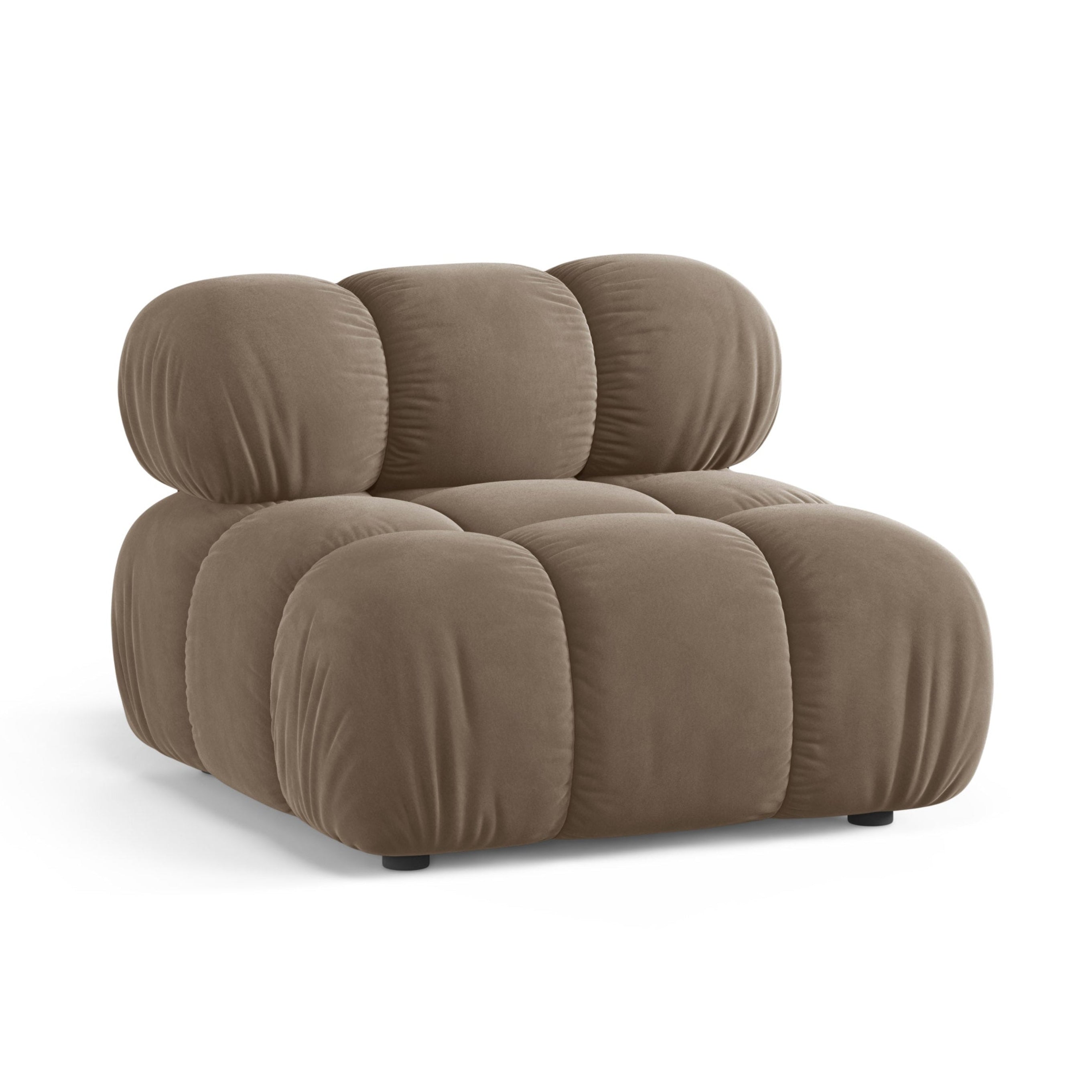 Fauteuil / modulaire fluweel BELLIS cappuccino