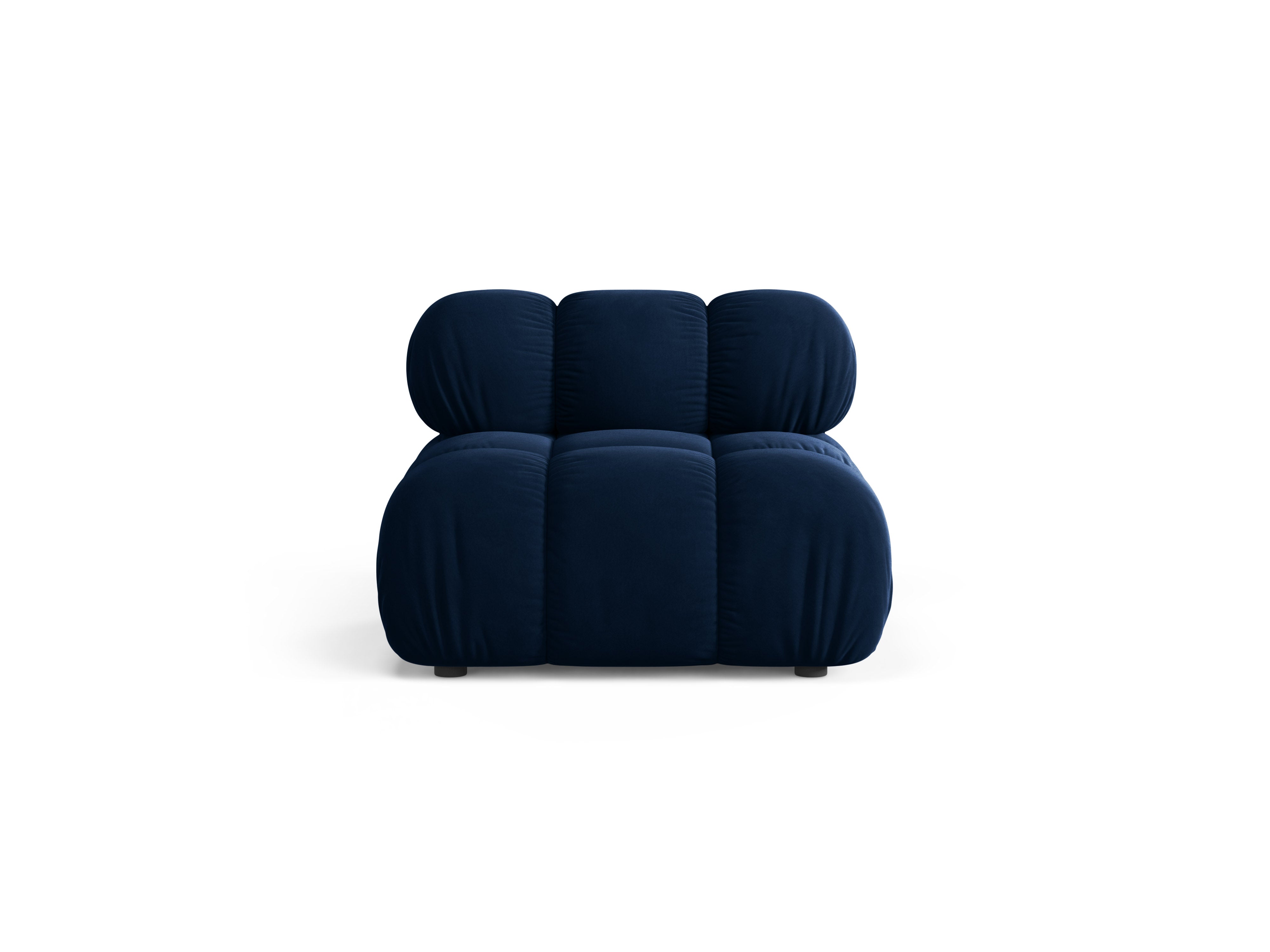 Fauteuil / module fluwelen BELLIS koninklijk blauw