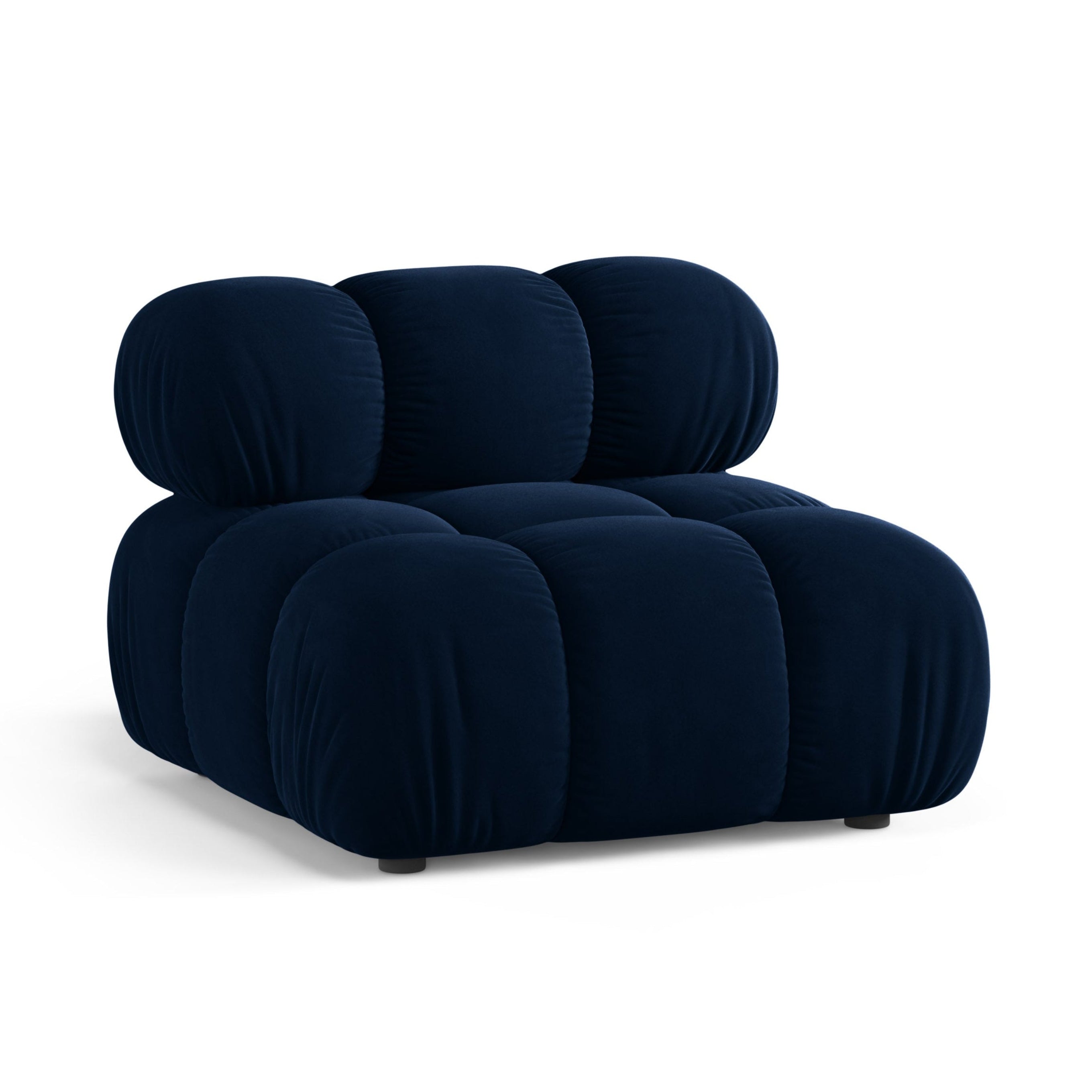 Fauteuil / module fluwelen BELLIS koninklijk blauw
