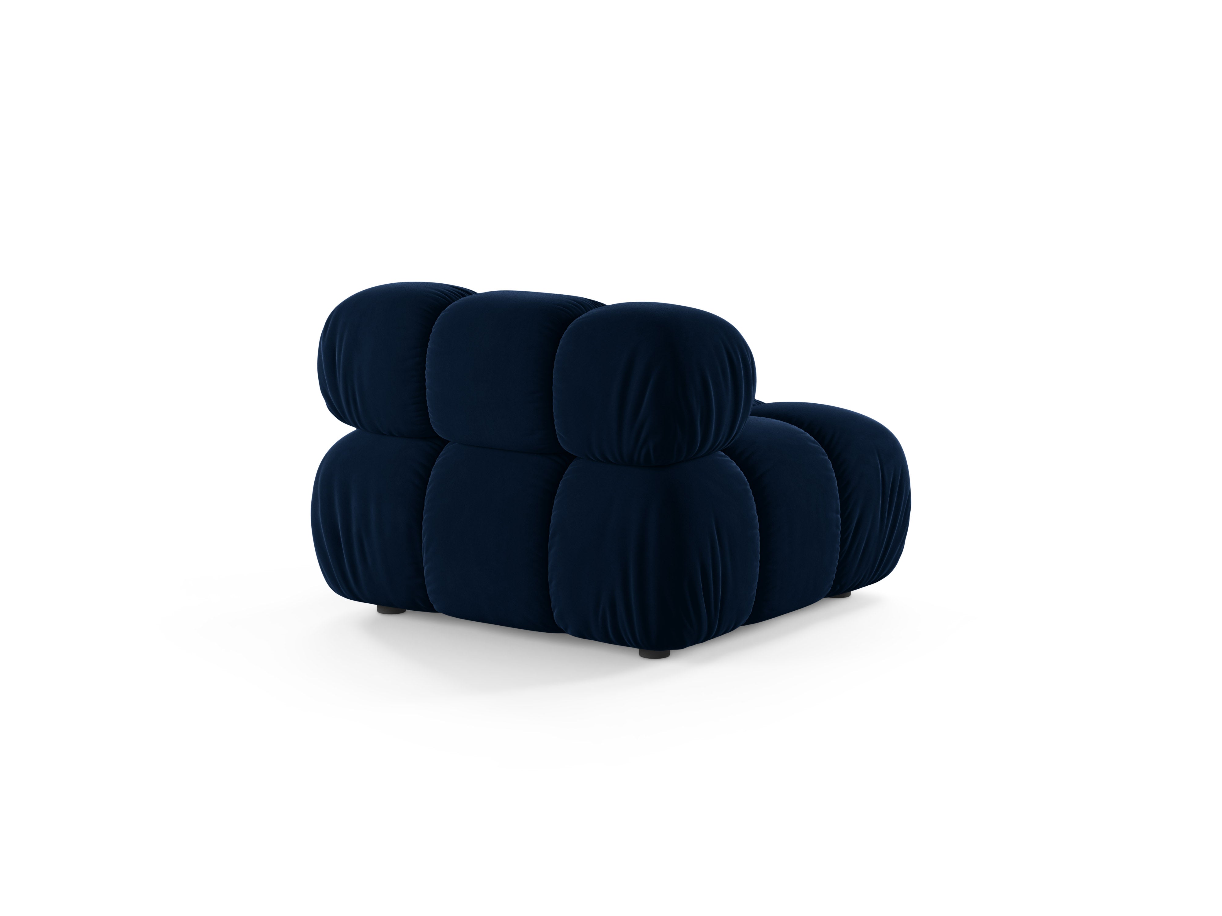 Fauteuil / module fluwelen BELLIS koninklijk blauw
