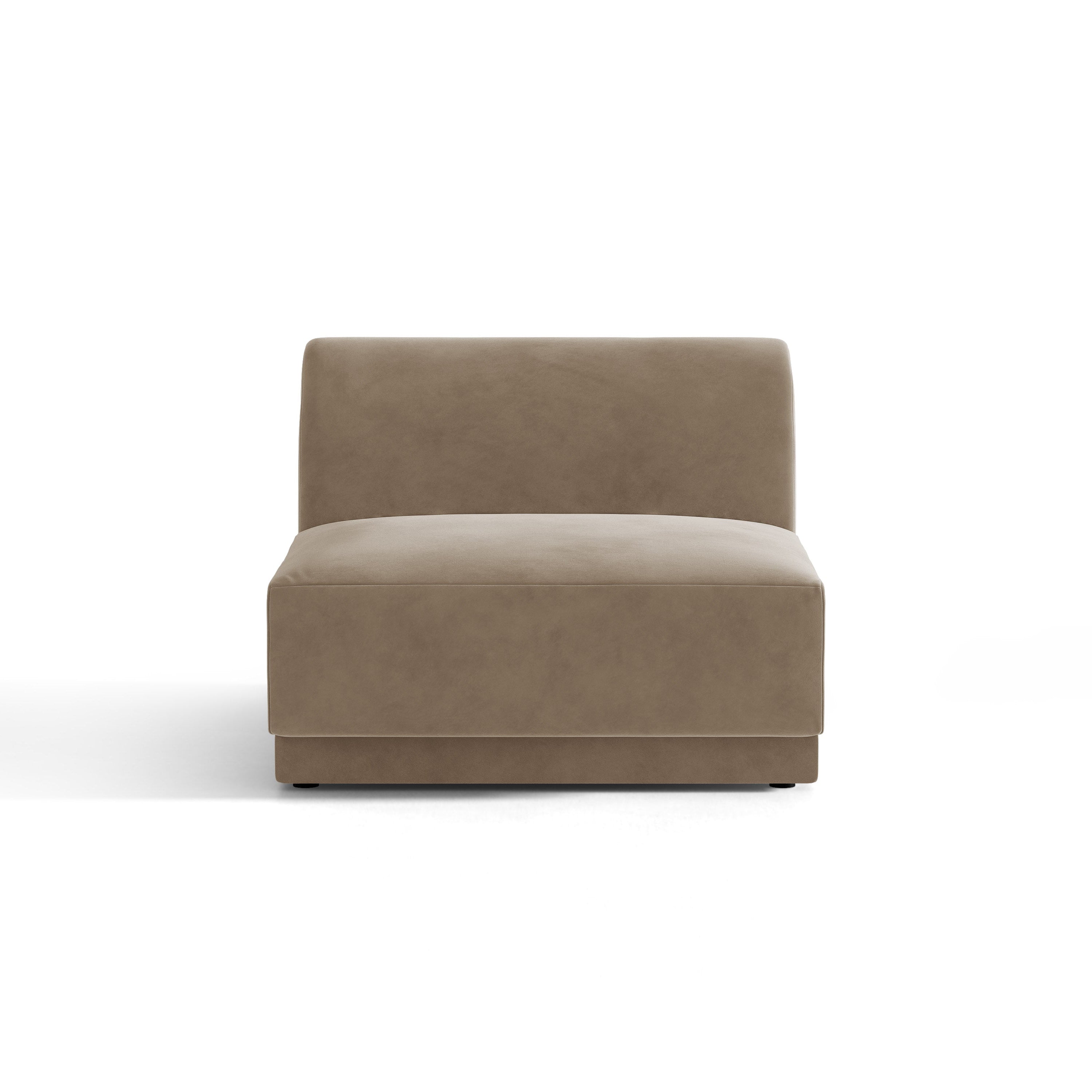Fauteuil / fluwelen module MILEY cappuccino