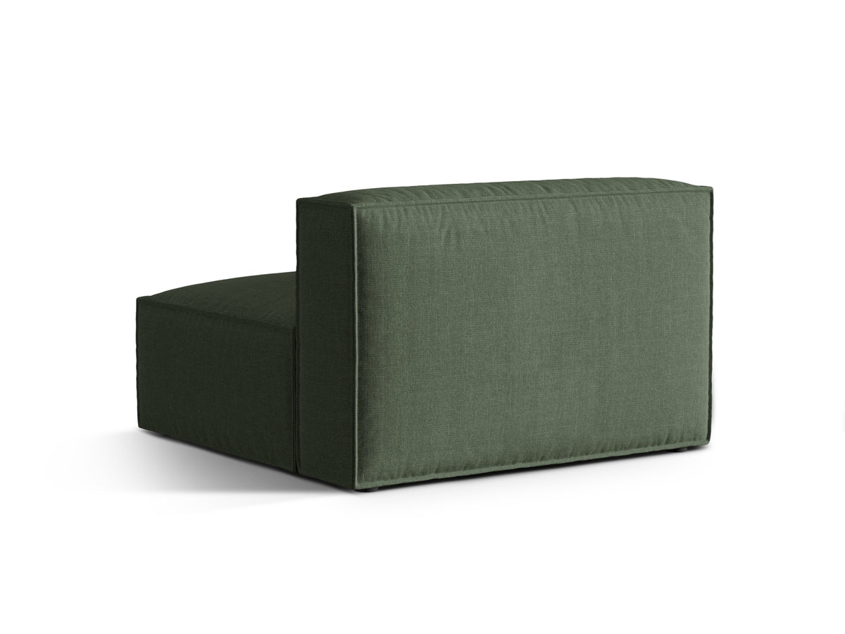 Moduł 2-osobowy bez podłokietników NURIA mchowy – ujęcie tylne