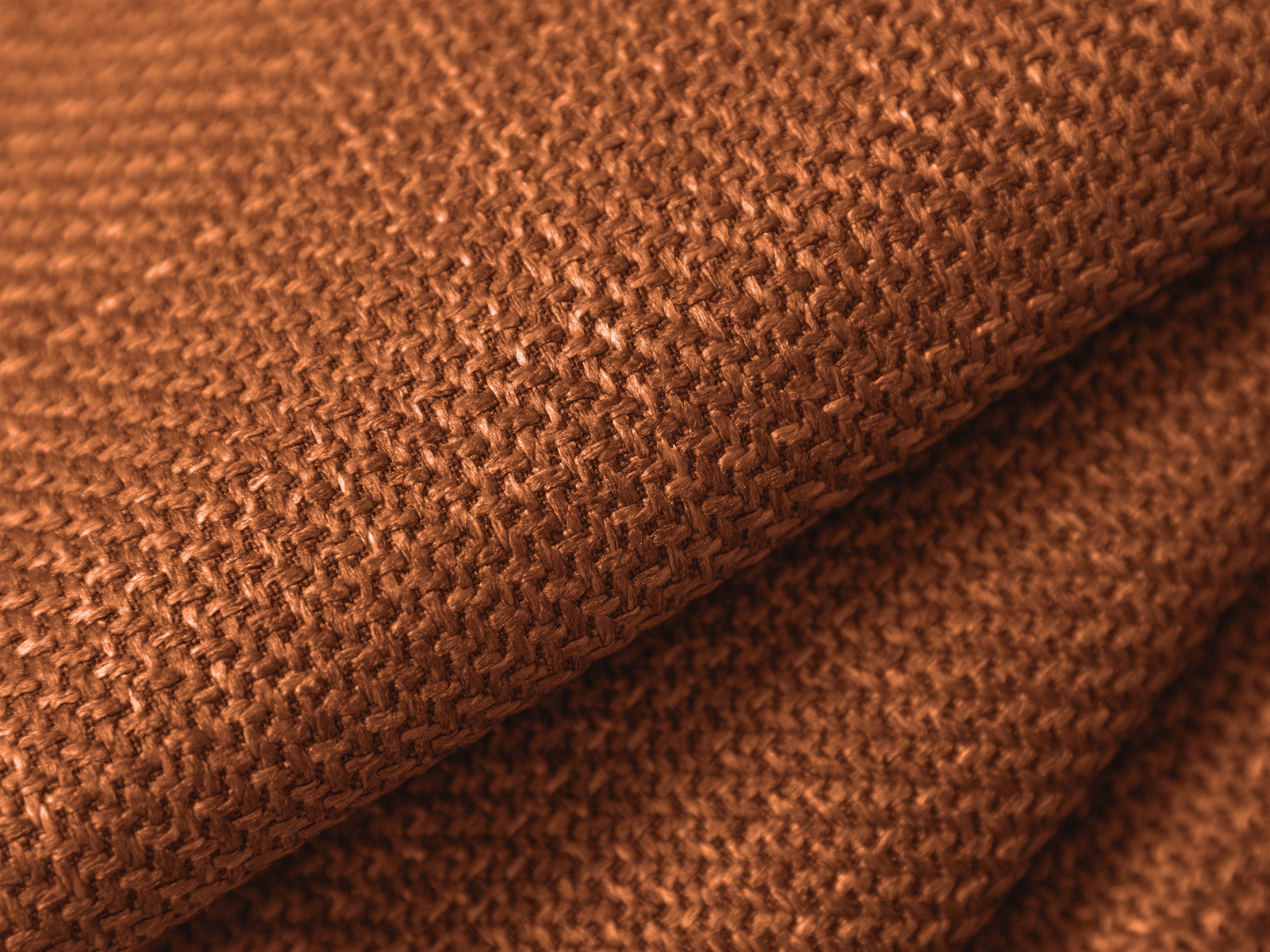 Sofa 2-sitzig mit Schlaf-Funktion GLORIA ziegelrot Chenille