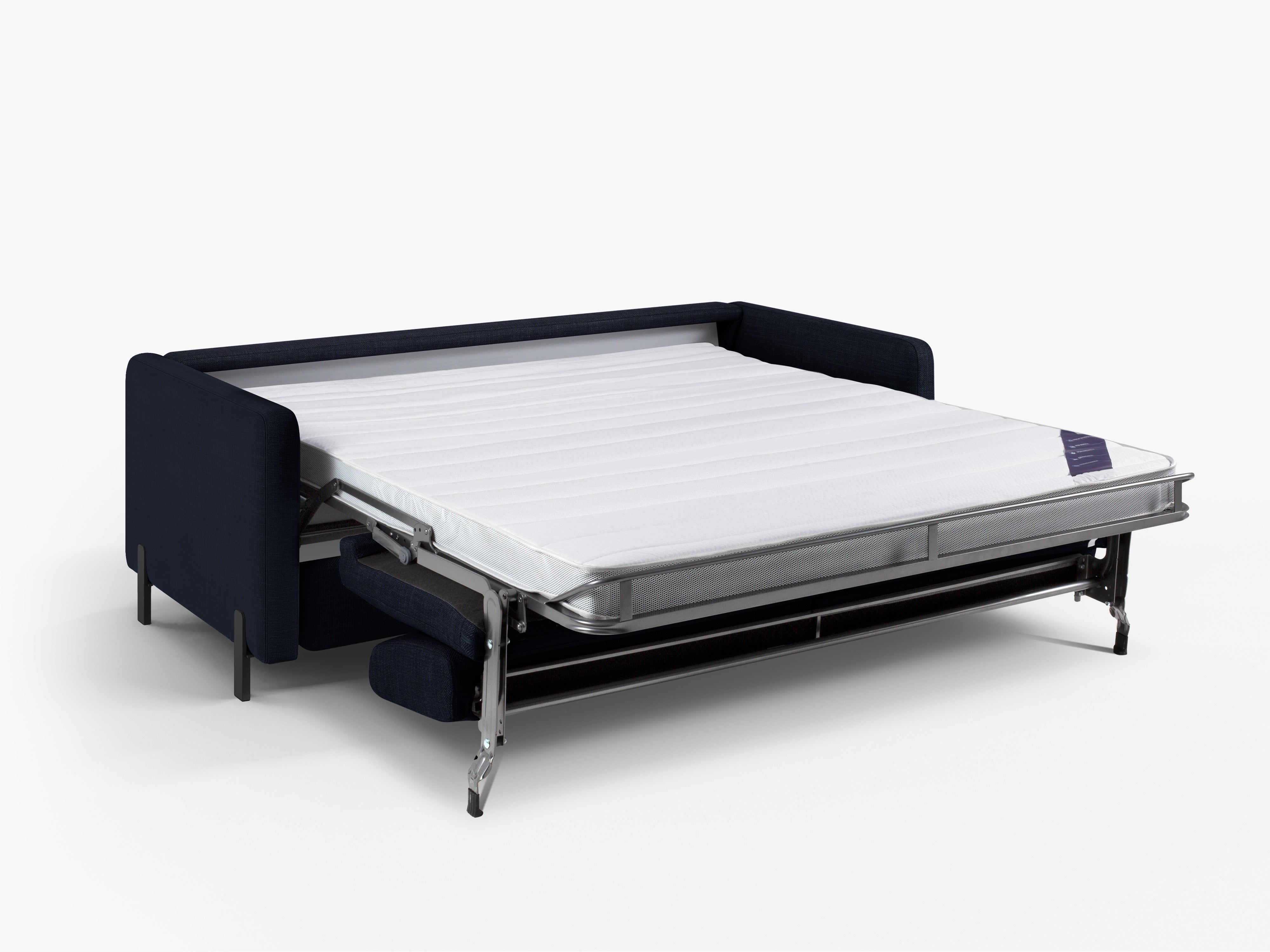 Sofa 2-zits met slaapfunctie GLORIA blauwe chenille