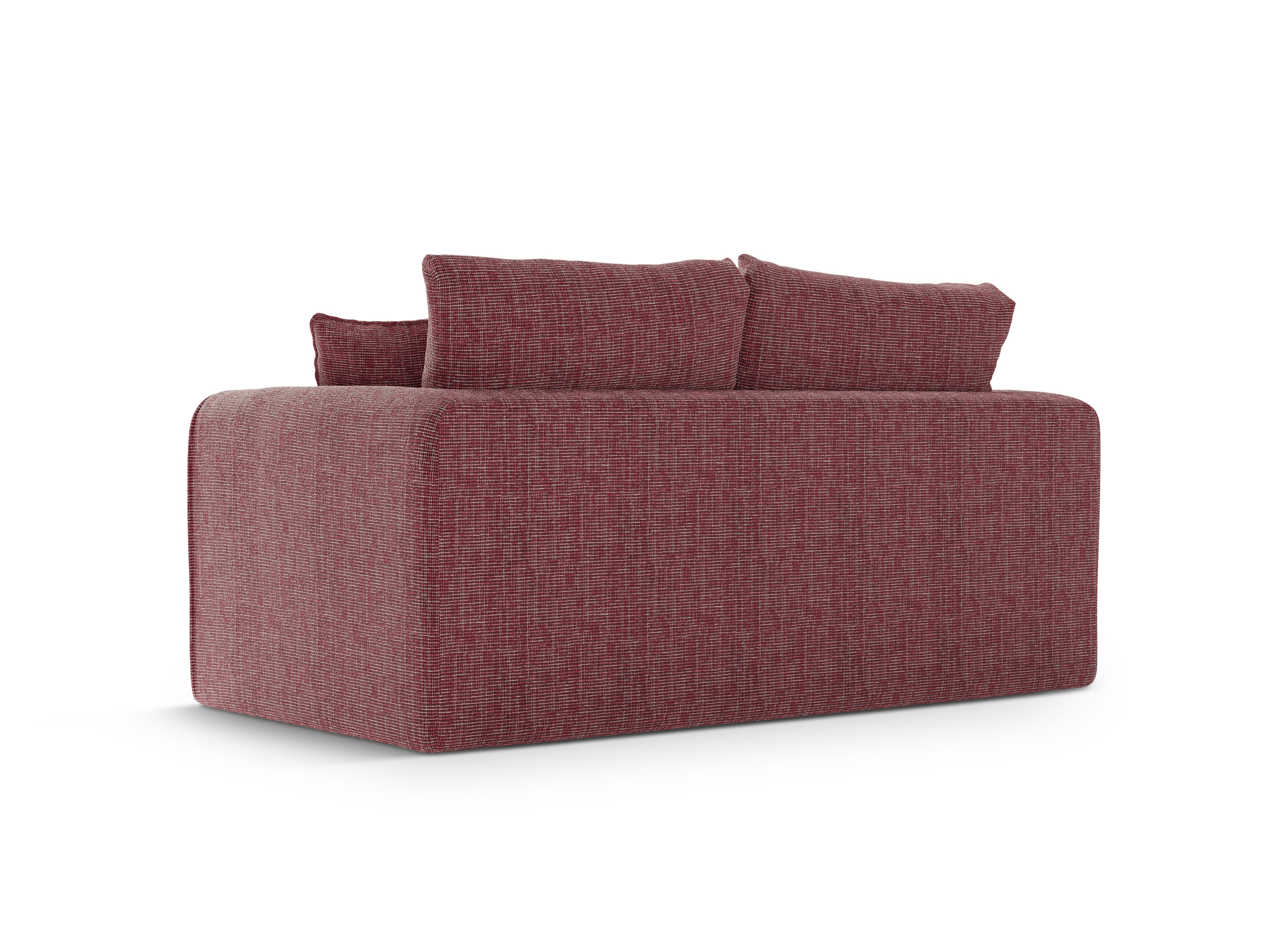 2-Seater Sofa with Sleeping Function LIDO Red Melange