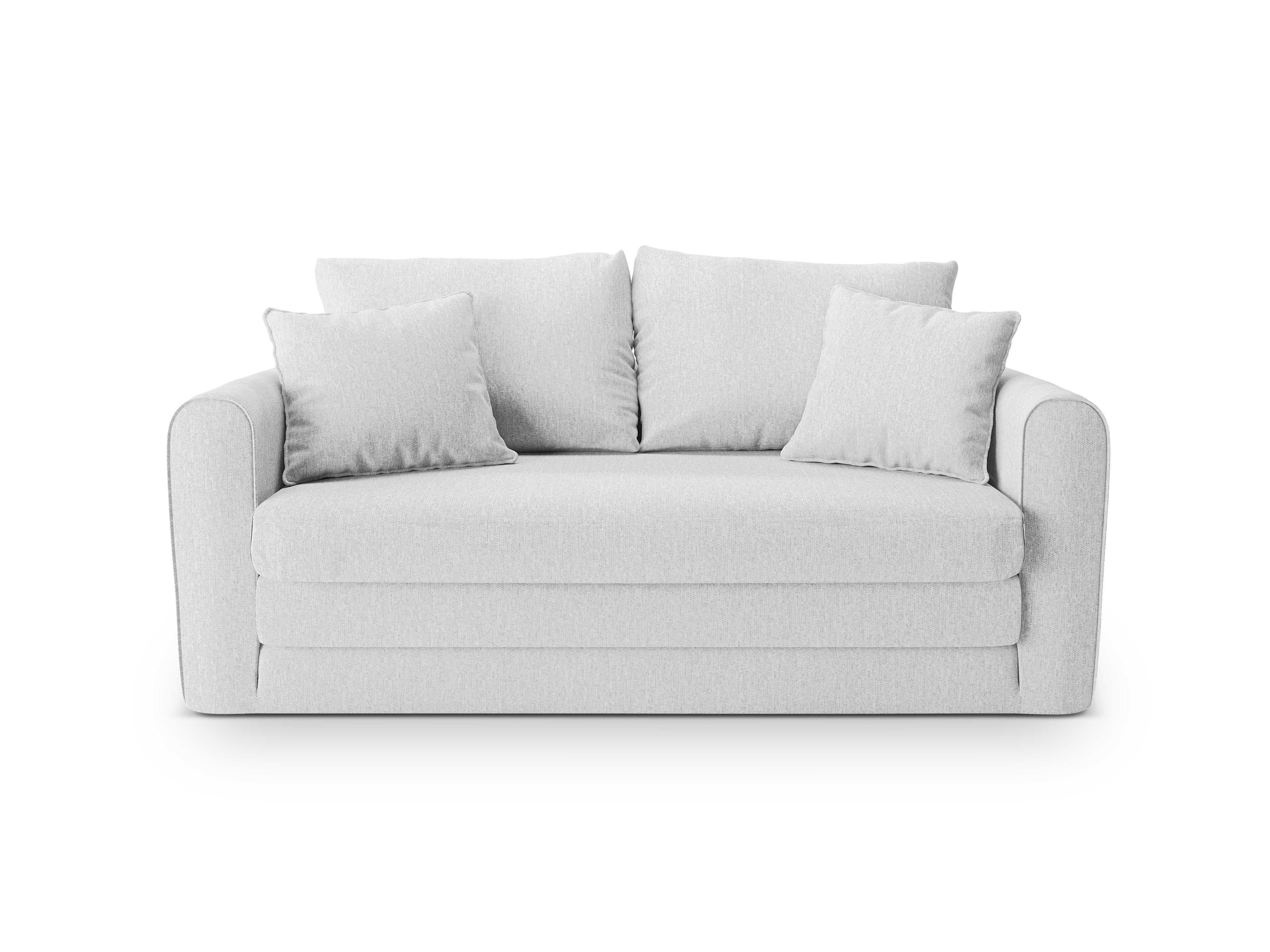 Sofa 2-zits met slaapfunctie LIDO koel lichtgrijs