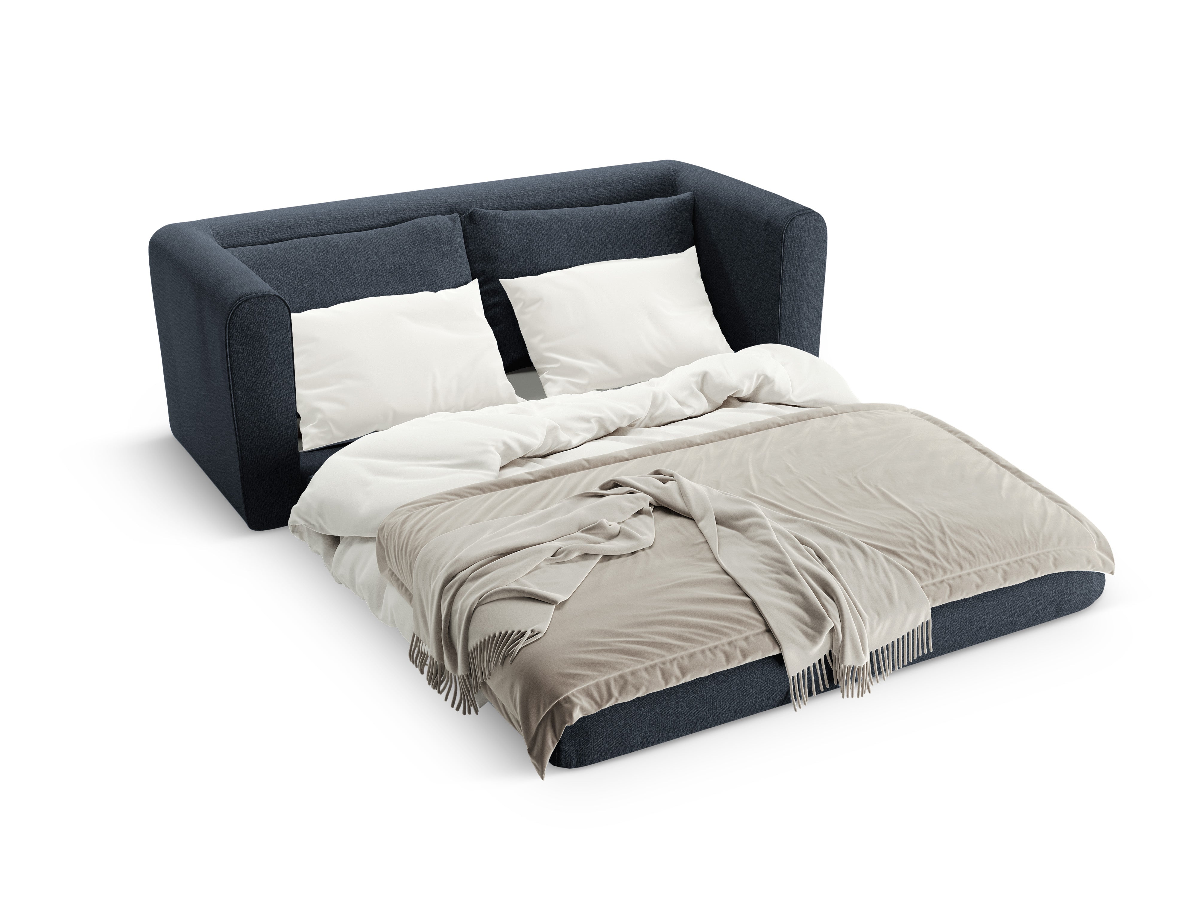 Sofa 2-zits met slaapfunctie LIDO donkerblauw