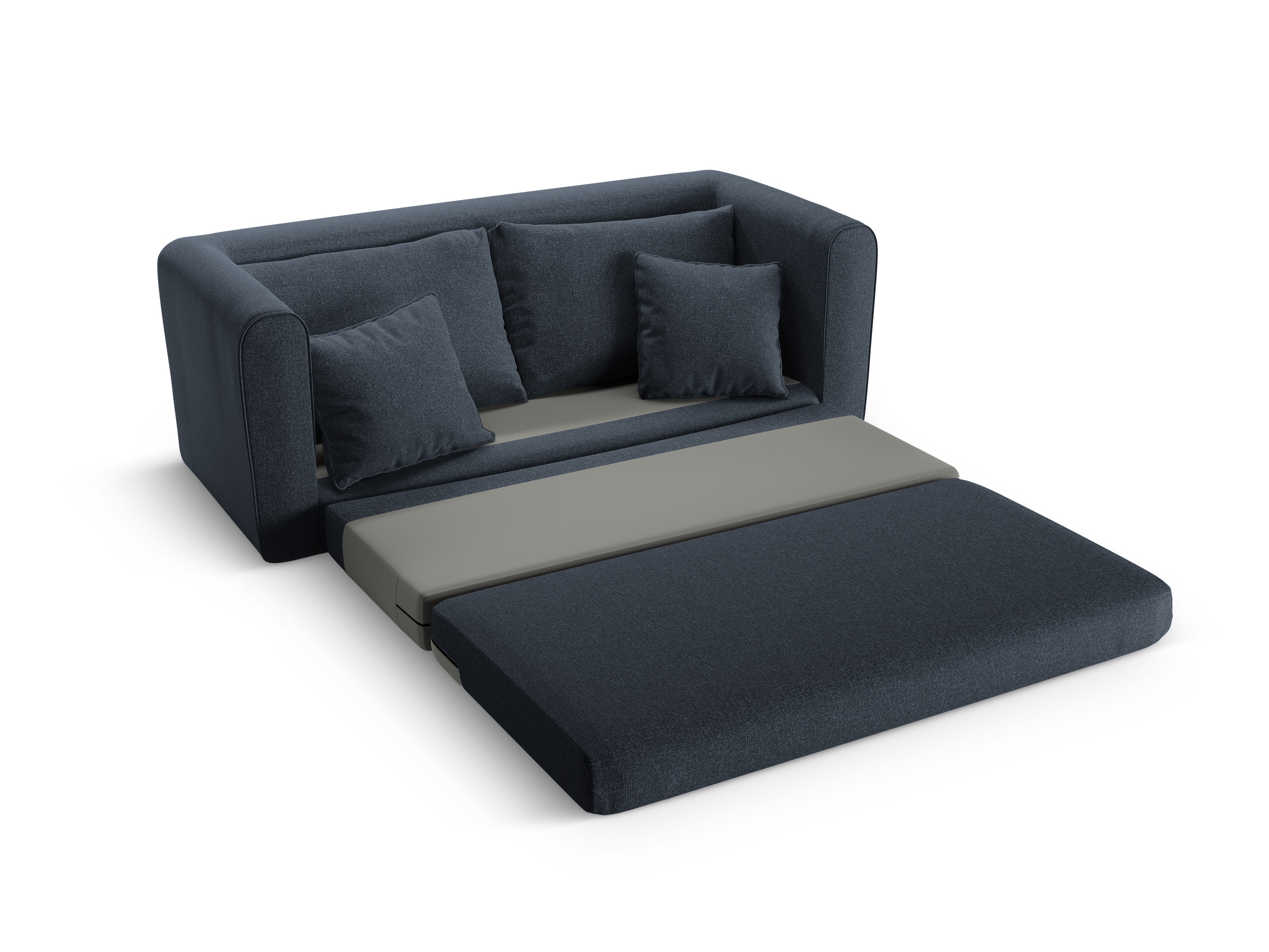 Sofa 2-zits met slaapfunctie LIDO donkerblauw