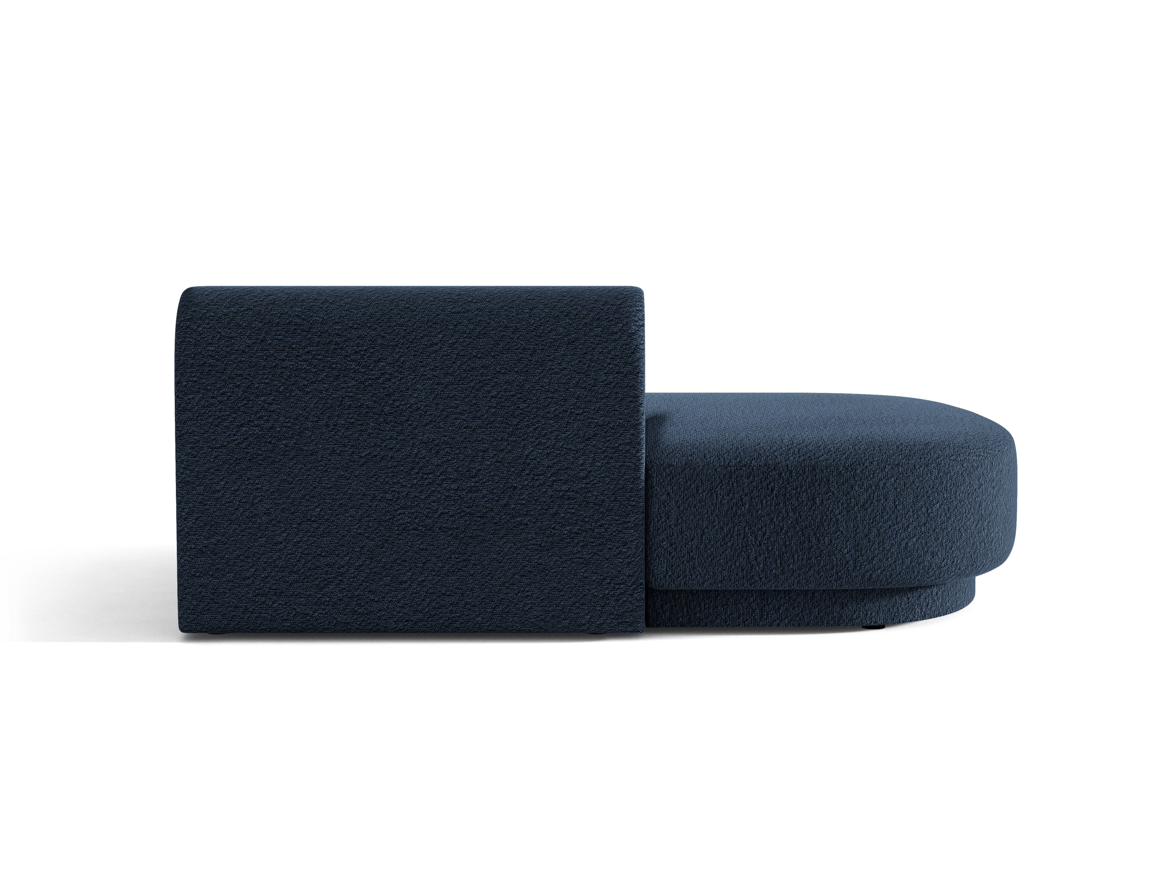 Szezlong 2-persoons links MILEY donkerblauwe boucle