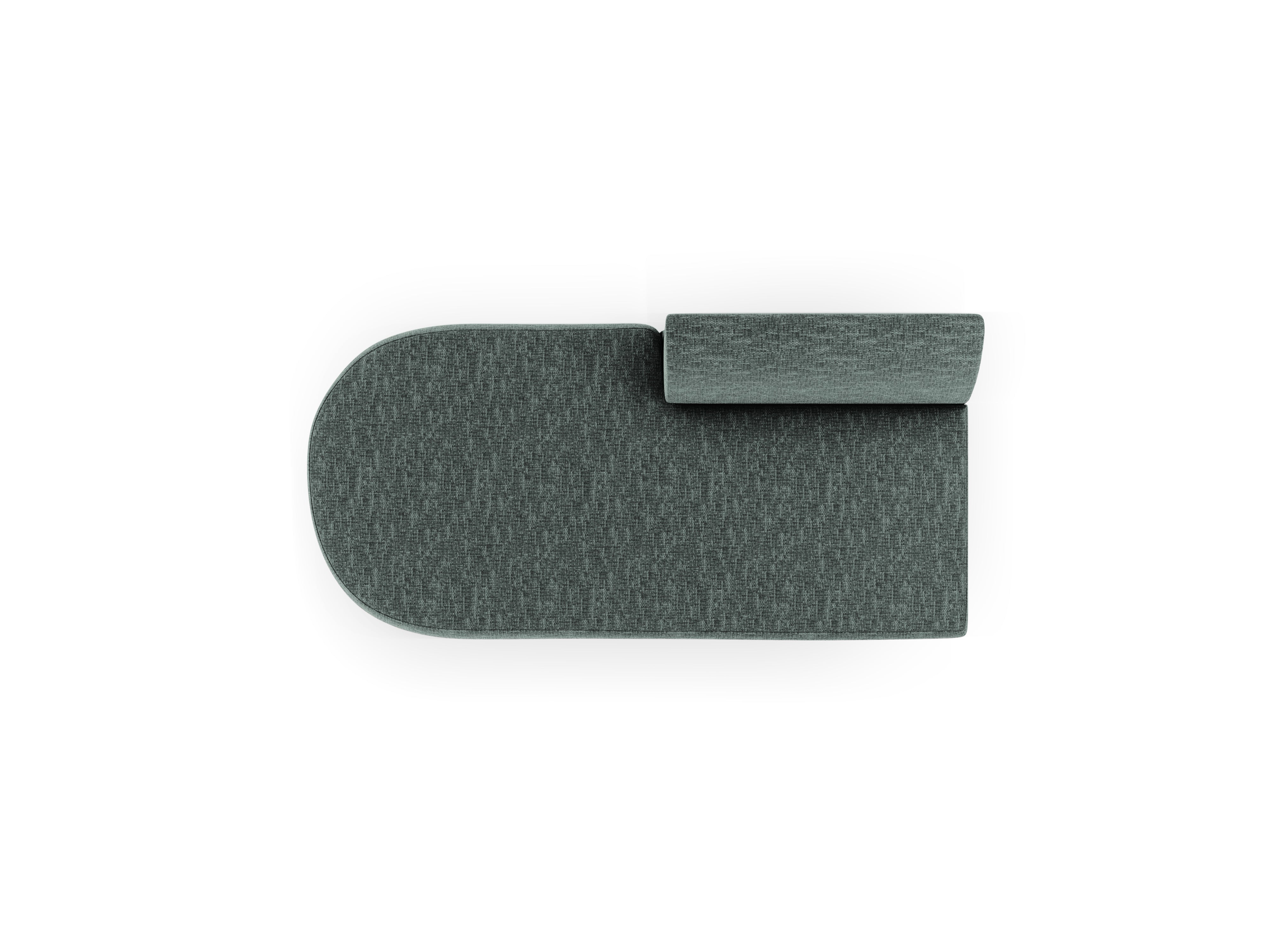 2-sitziger linksseitiger Sessel MILEY petrol samtig