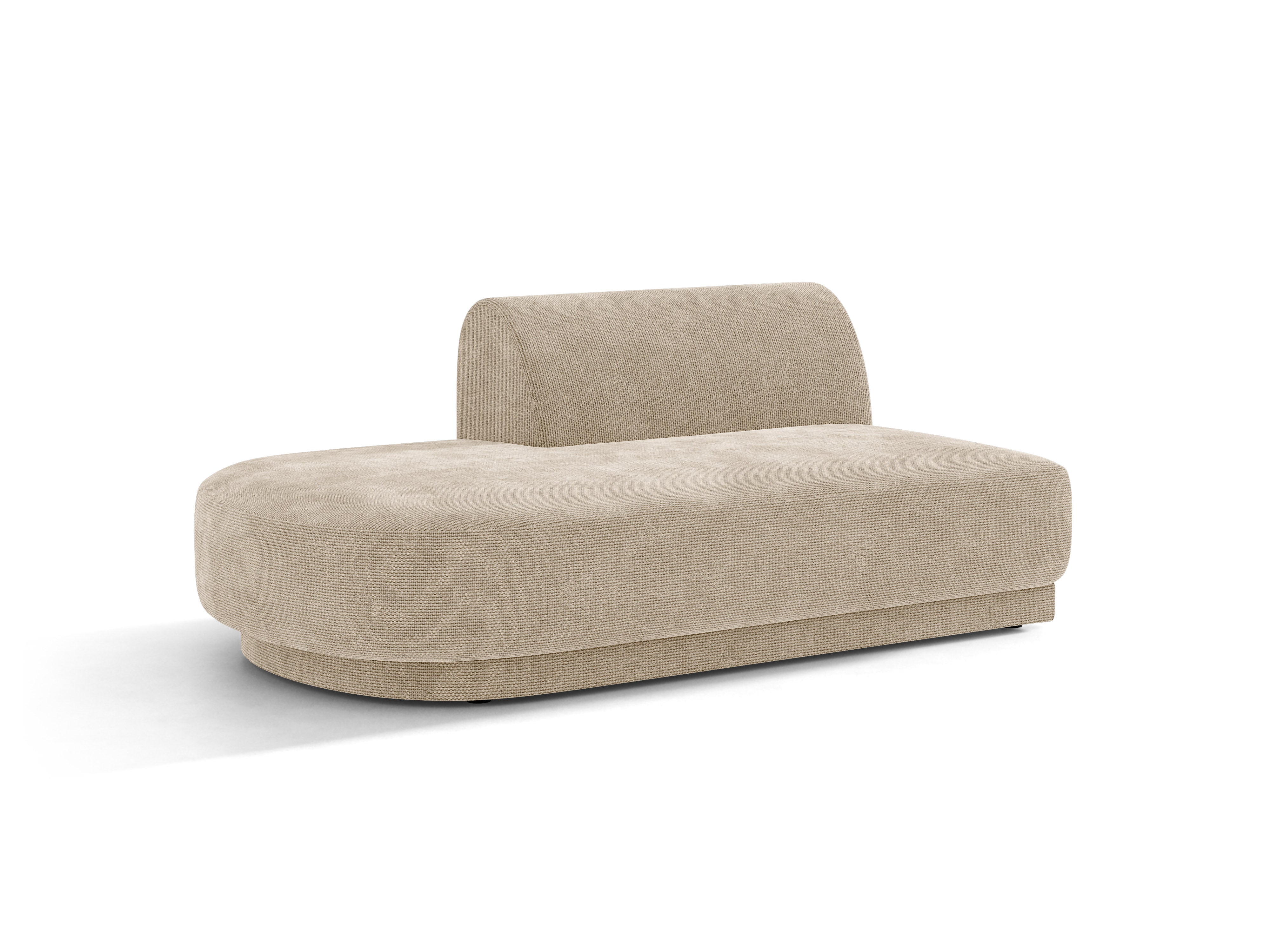 Szezlong 2-persoons links MILEY beige chenille