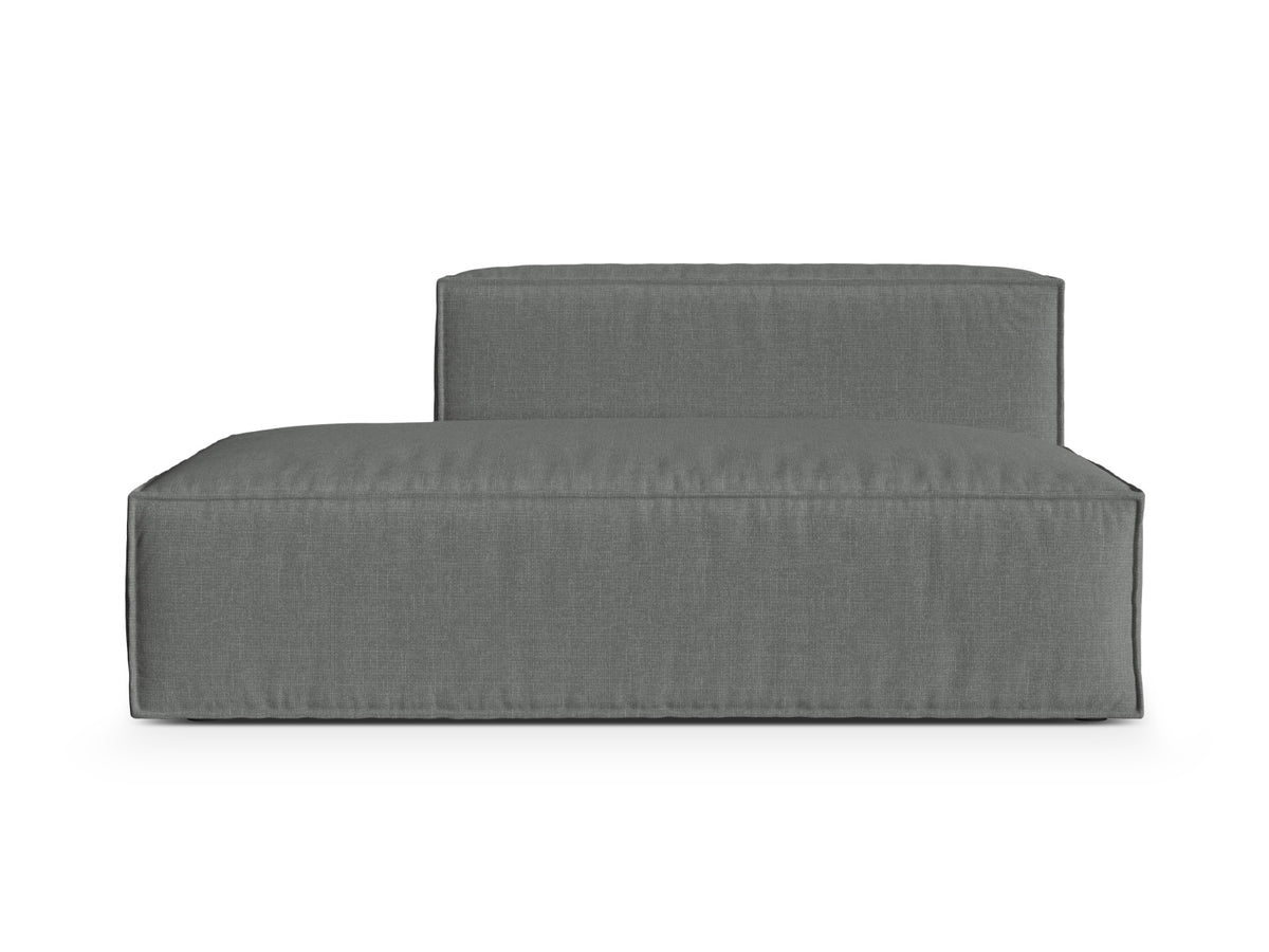 Sofa 3-osobowa z otomaną lewostronną NURIA szary – Micadoni