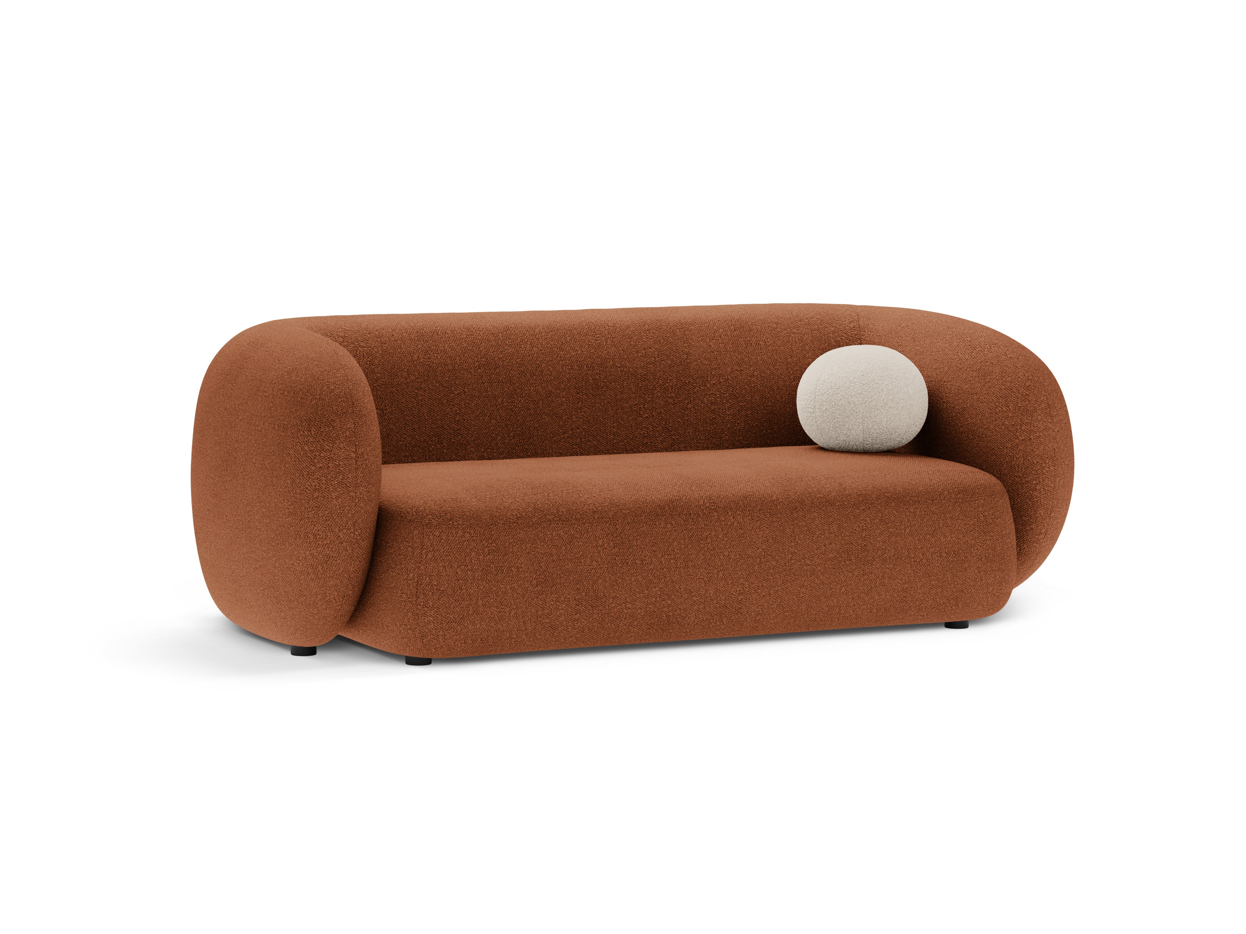 Sofa 2-sitzig KATE terrakotta Boucle