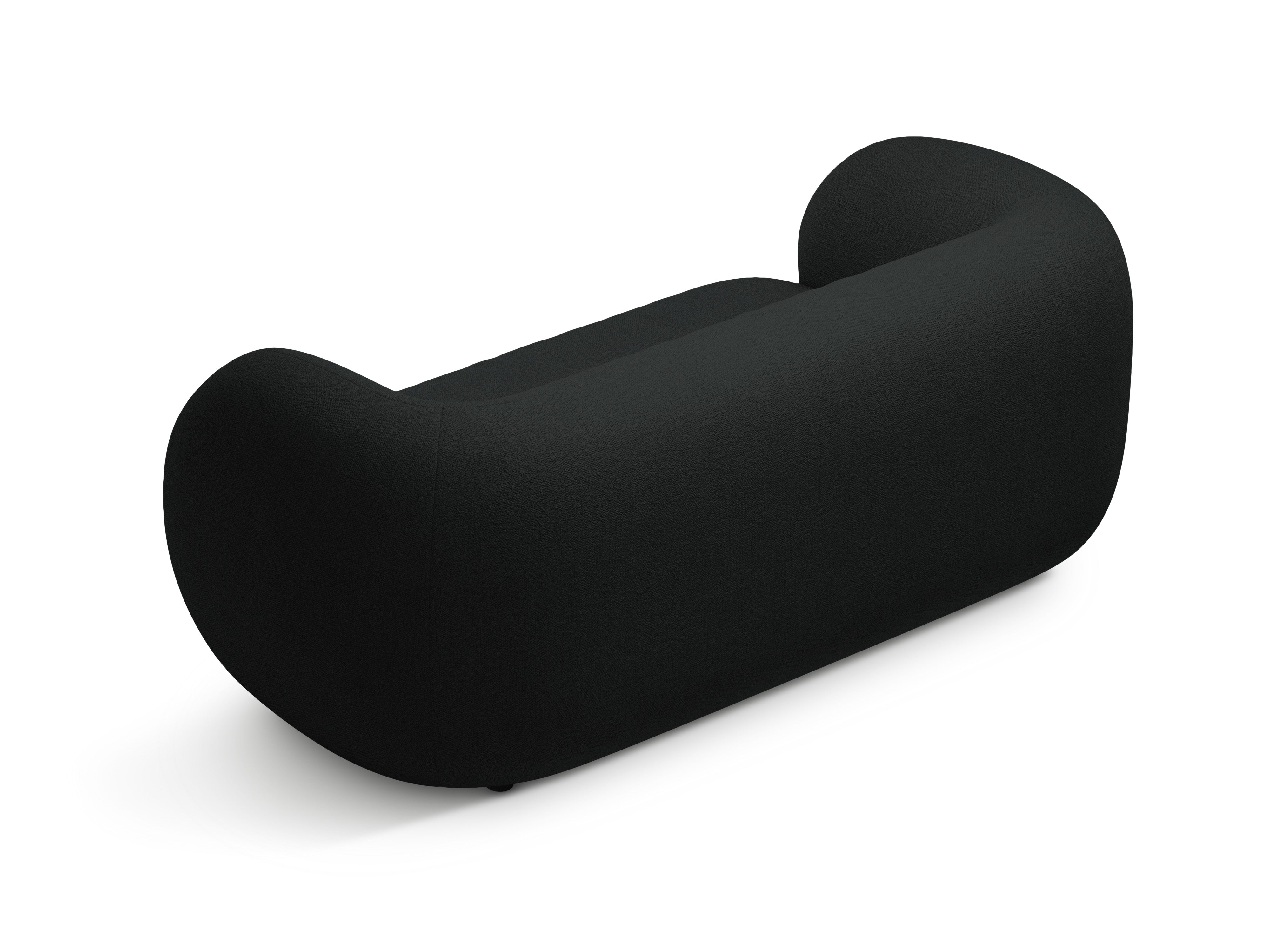 Sofa 2-sitzig KATE schwarzer Boucle