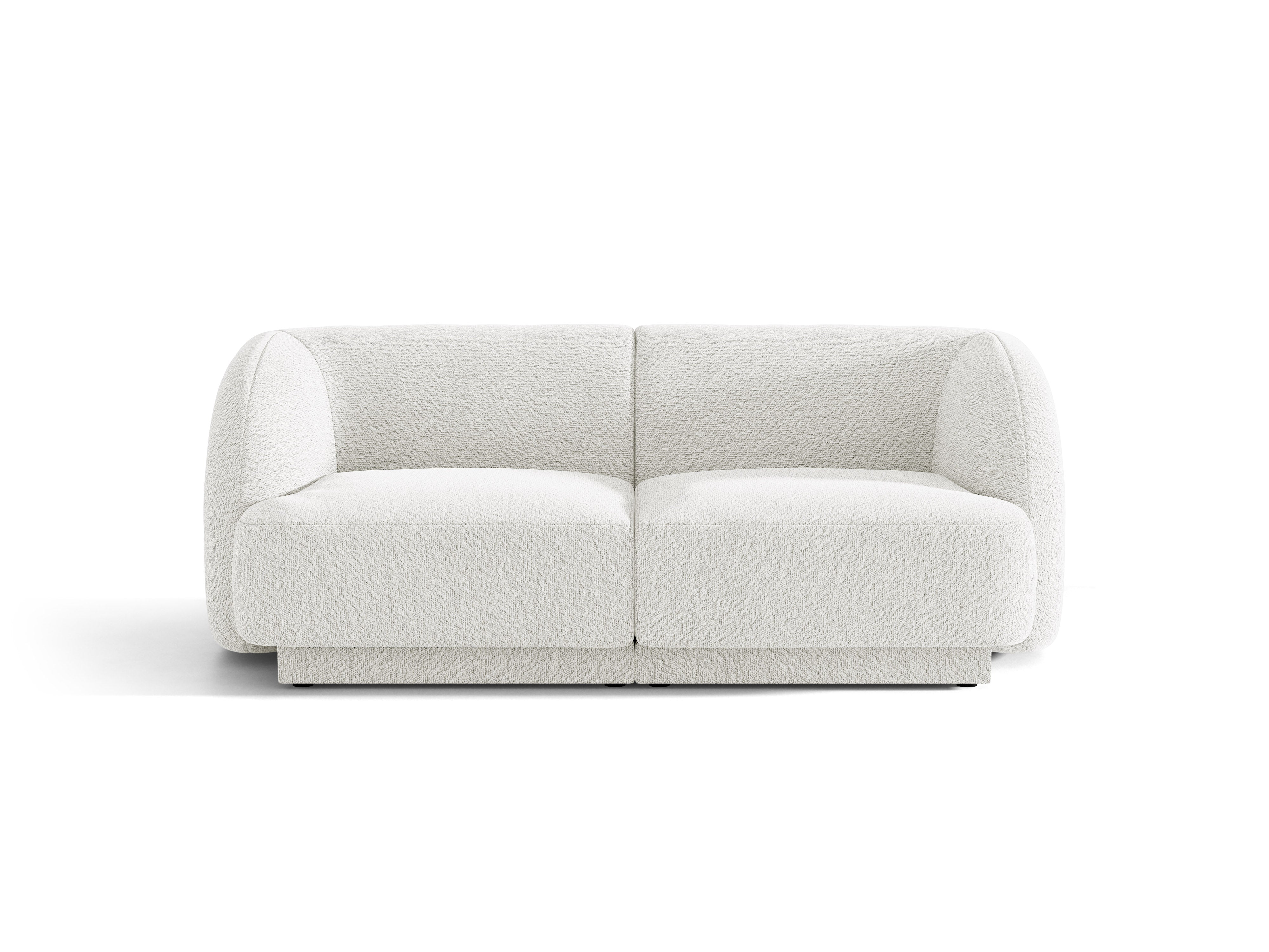 Sofa 2-zits MILEY wit boucle