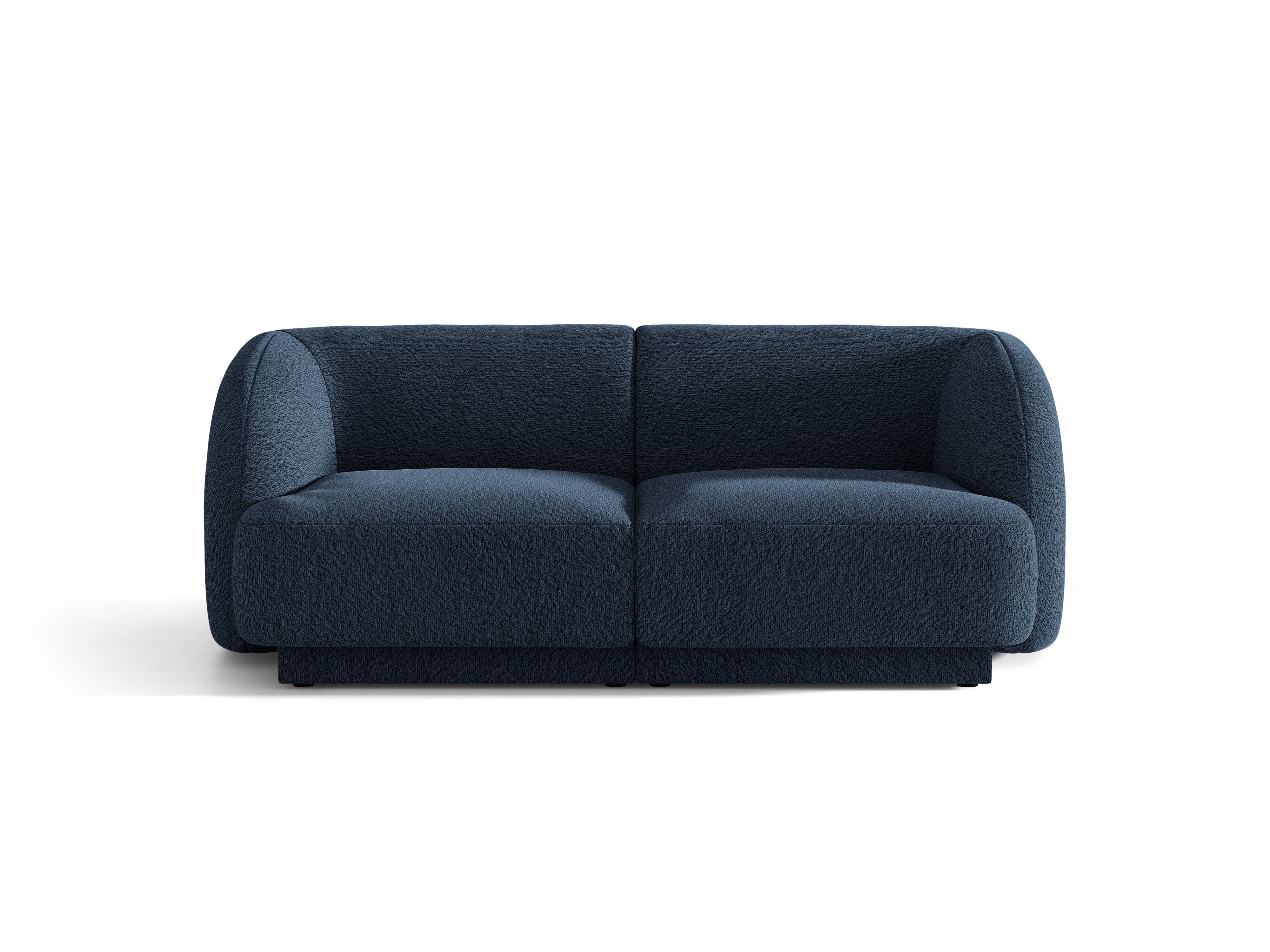 Sofa 2-zits MILEY donkerblauwe boucle