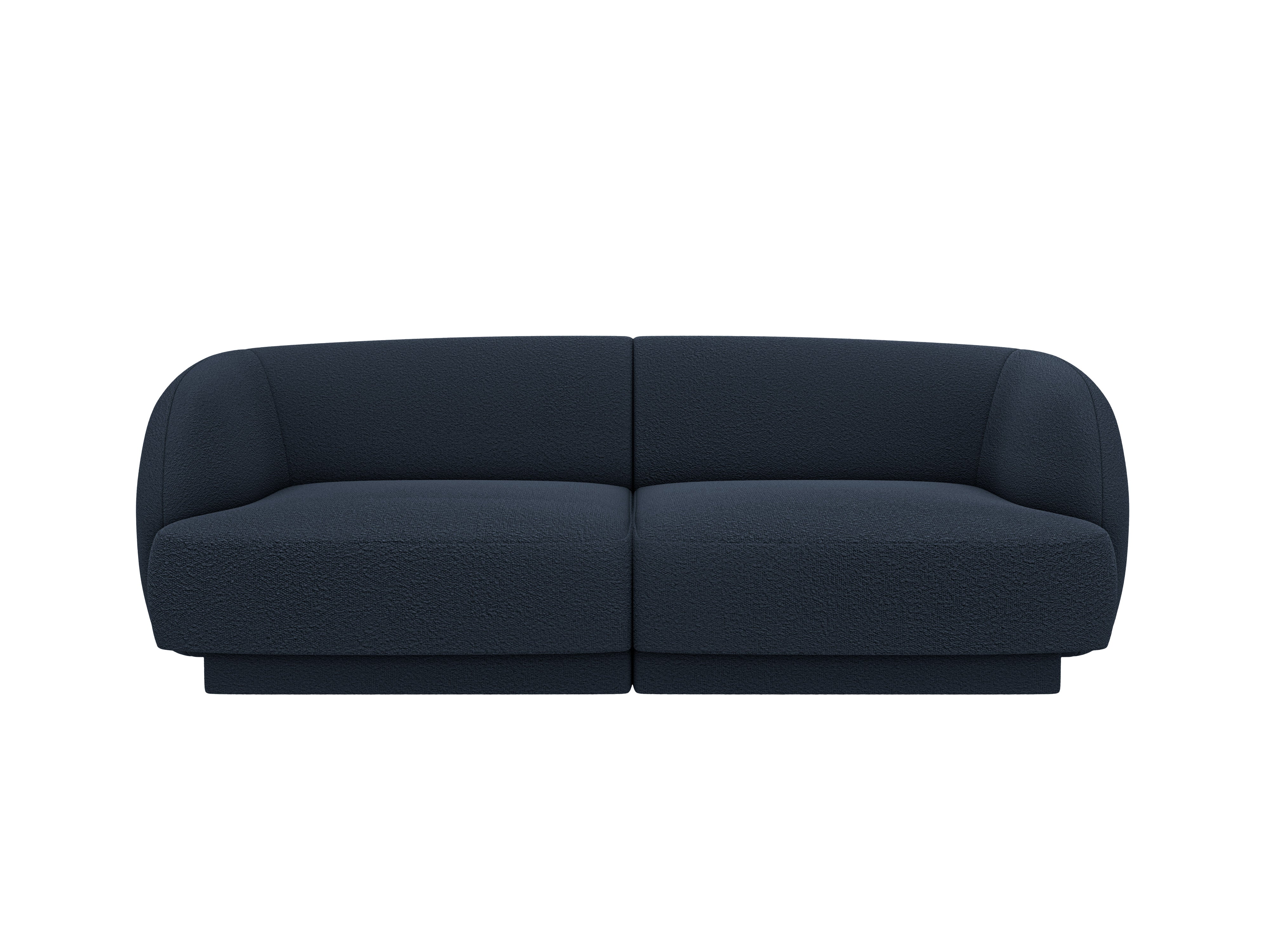 2-seater Sofa MILEY dark blue boucle