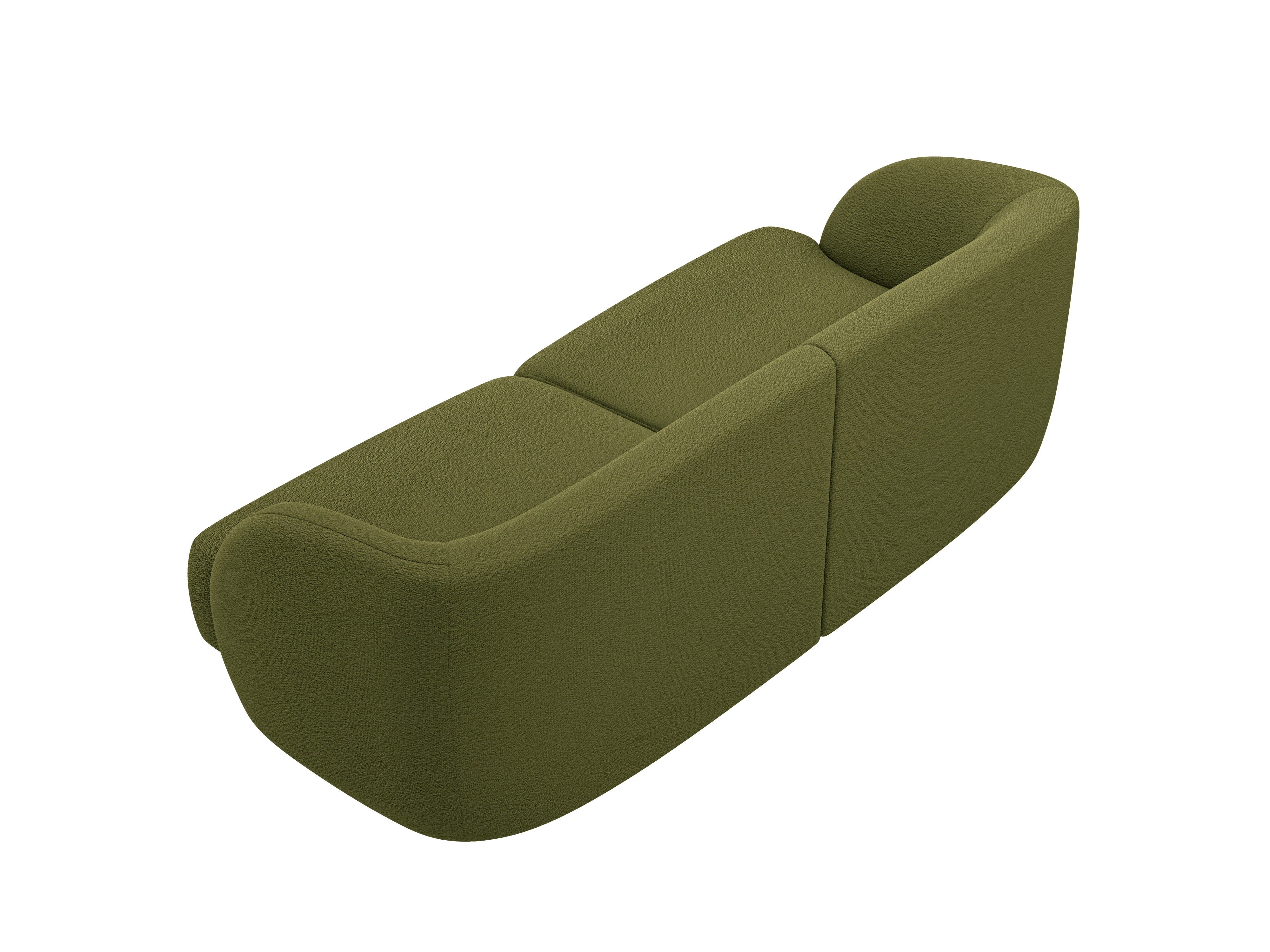 Sofa 2-zits MILEY groen boucle