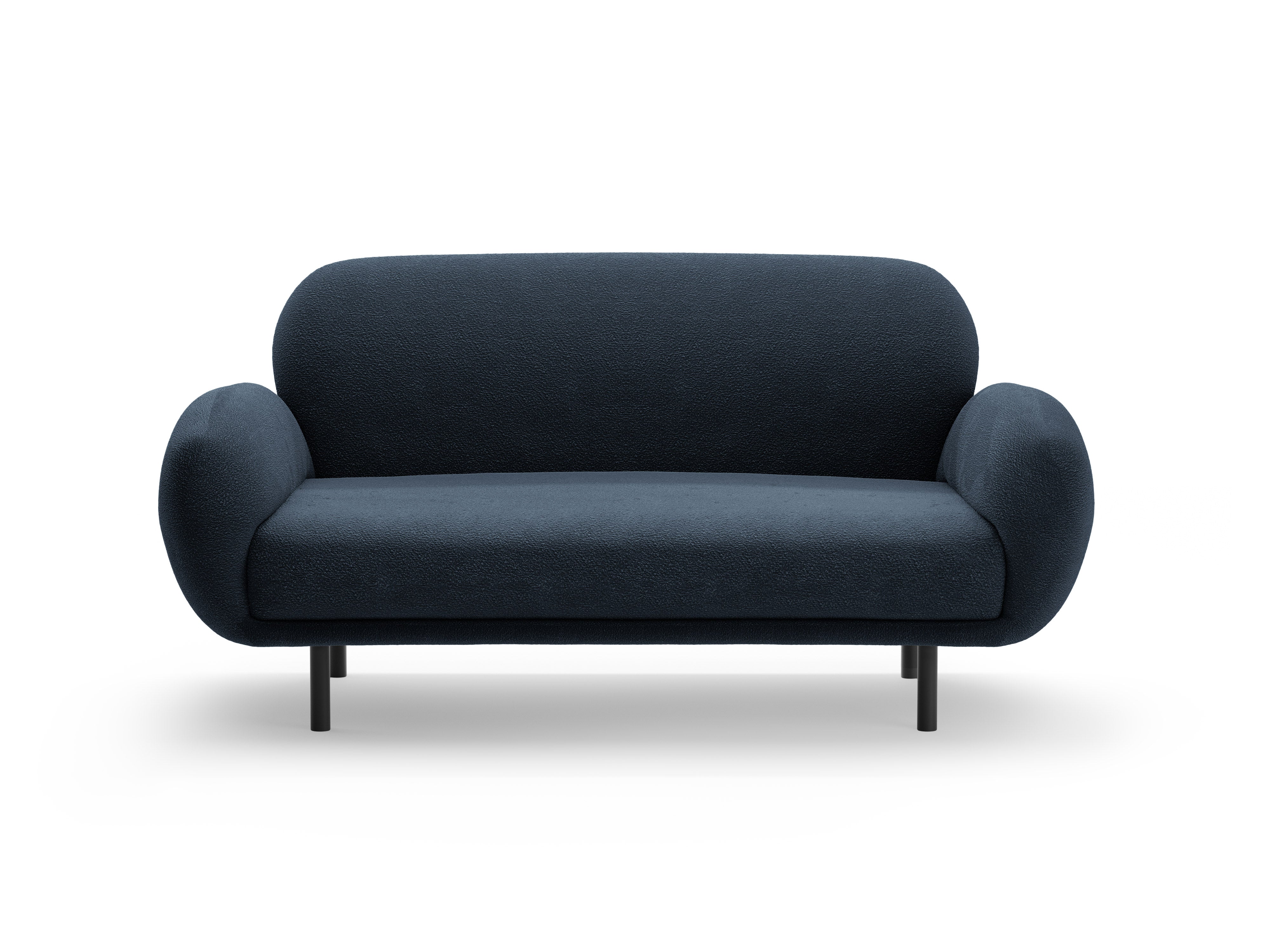 Sofa 2-zits POPPY marineblauwe boucle