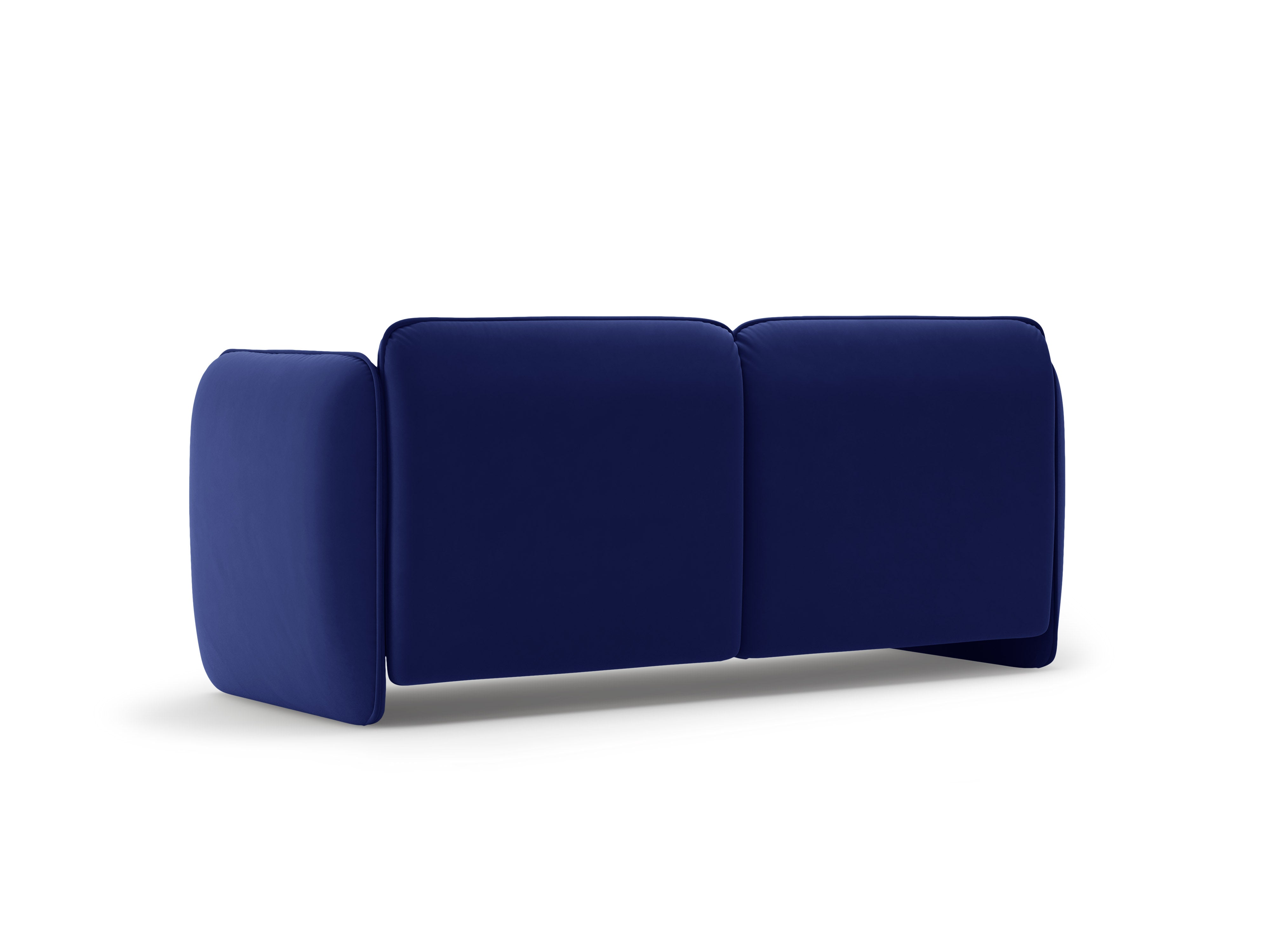 Sofa 2-zits fluwelen GEORGIA kobaltblauw