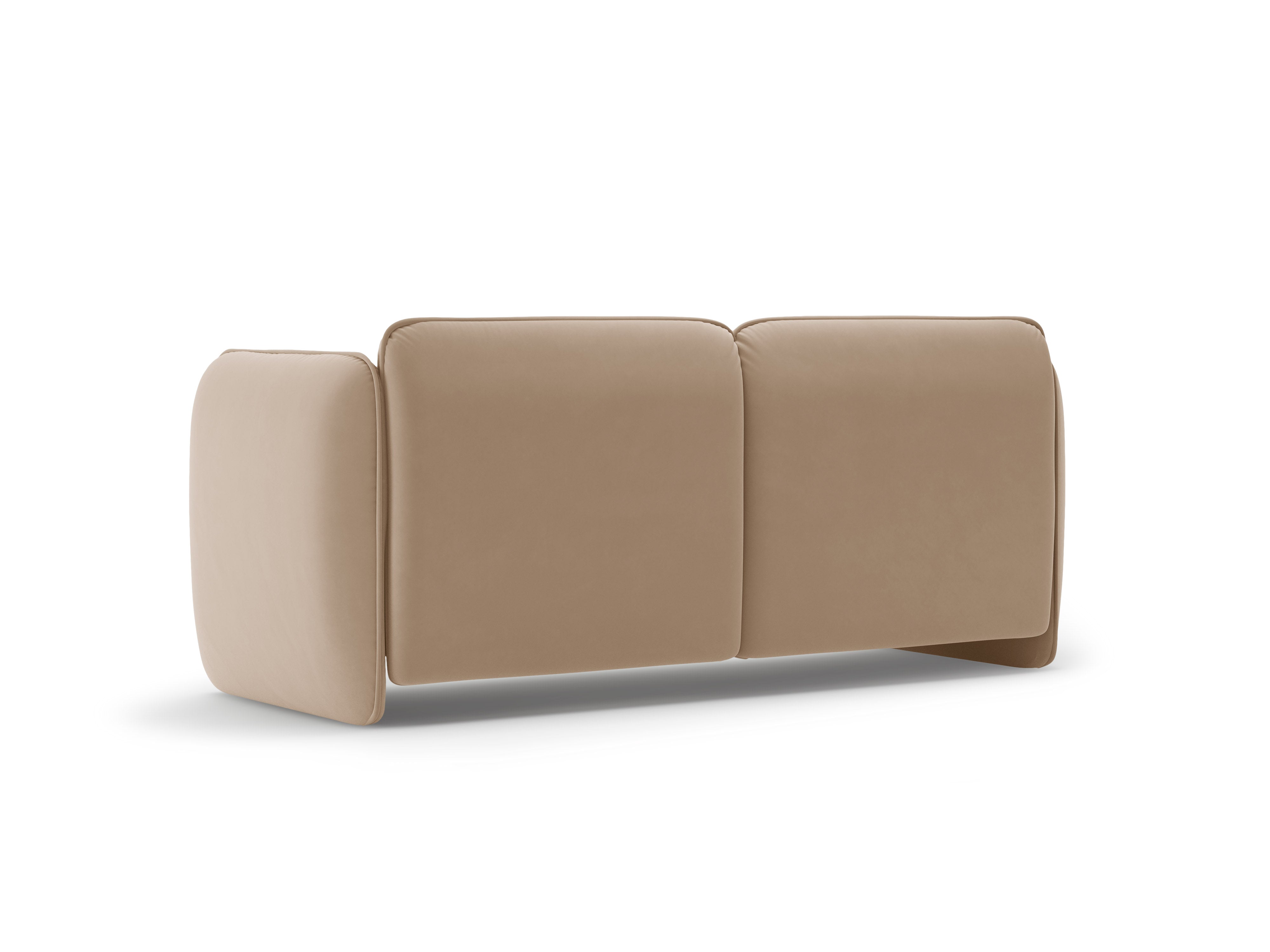 Sofa 2-zits fluwelen GEORGIA beige