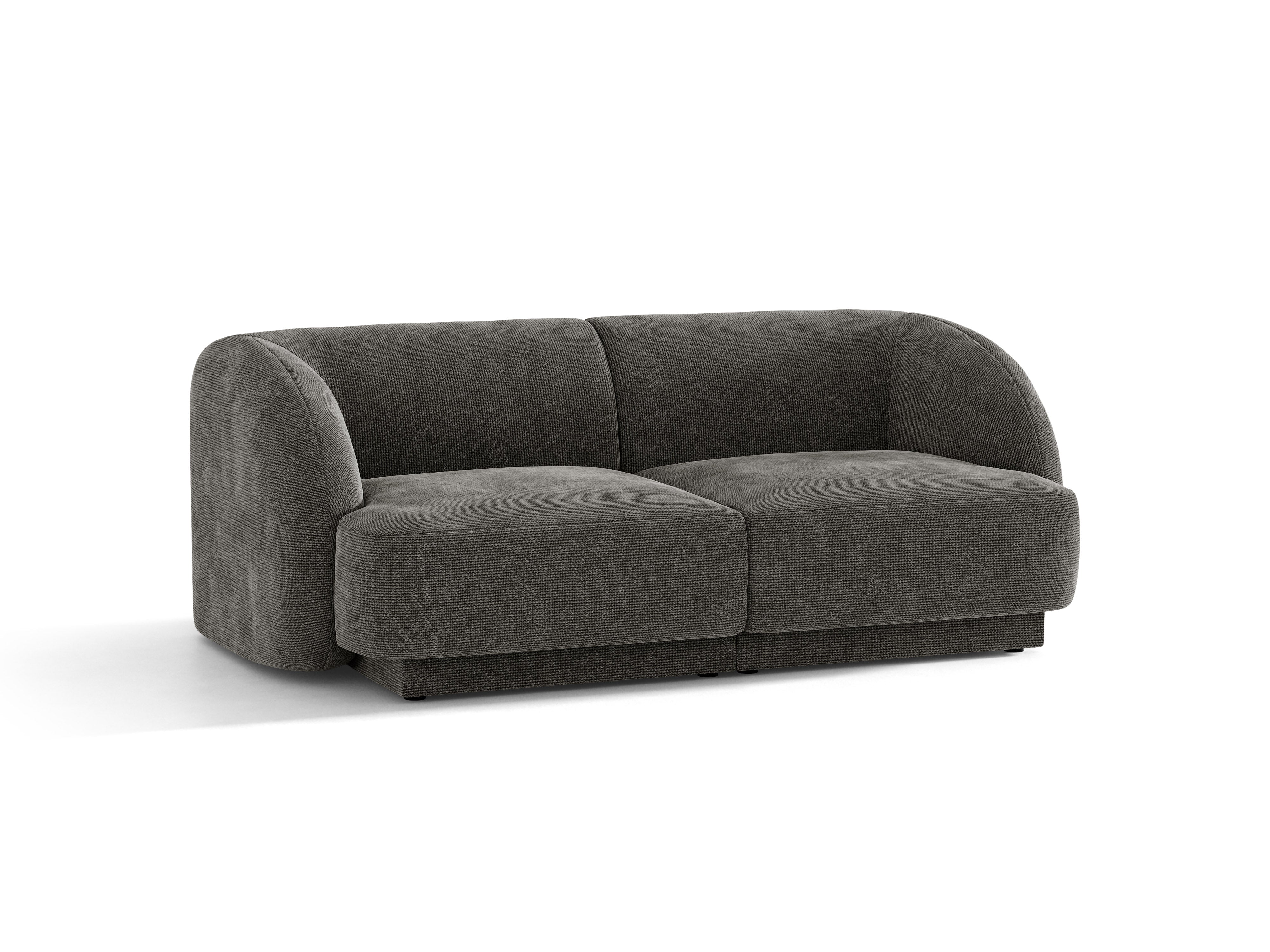 Sofa 2-zits MILEY grijs sjaalachtig
