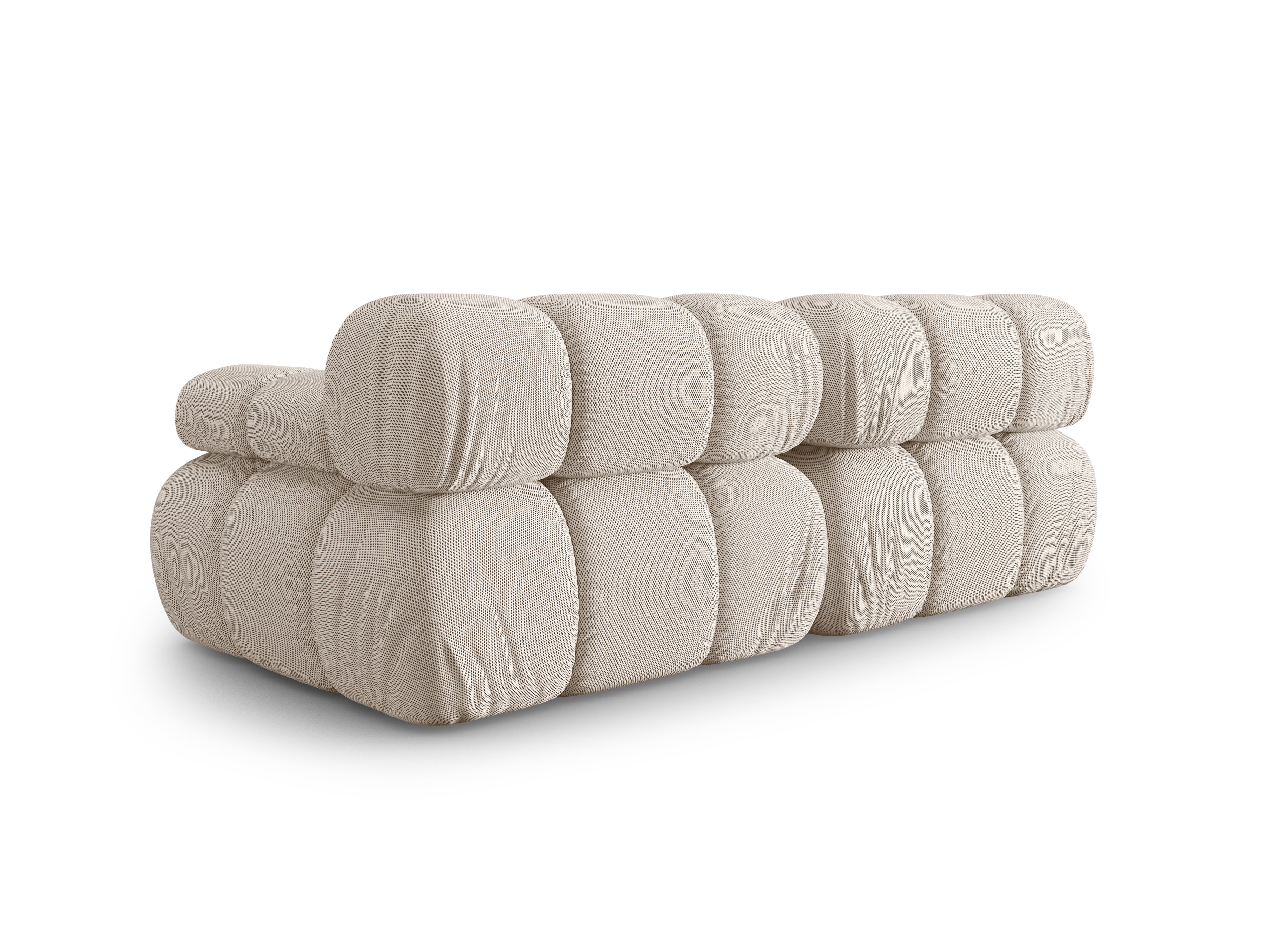 Modulaire 2-zitsbank BELLIS in beige 3D-stof
