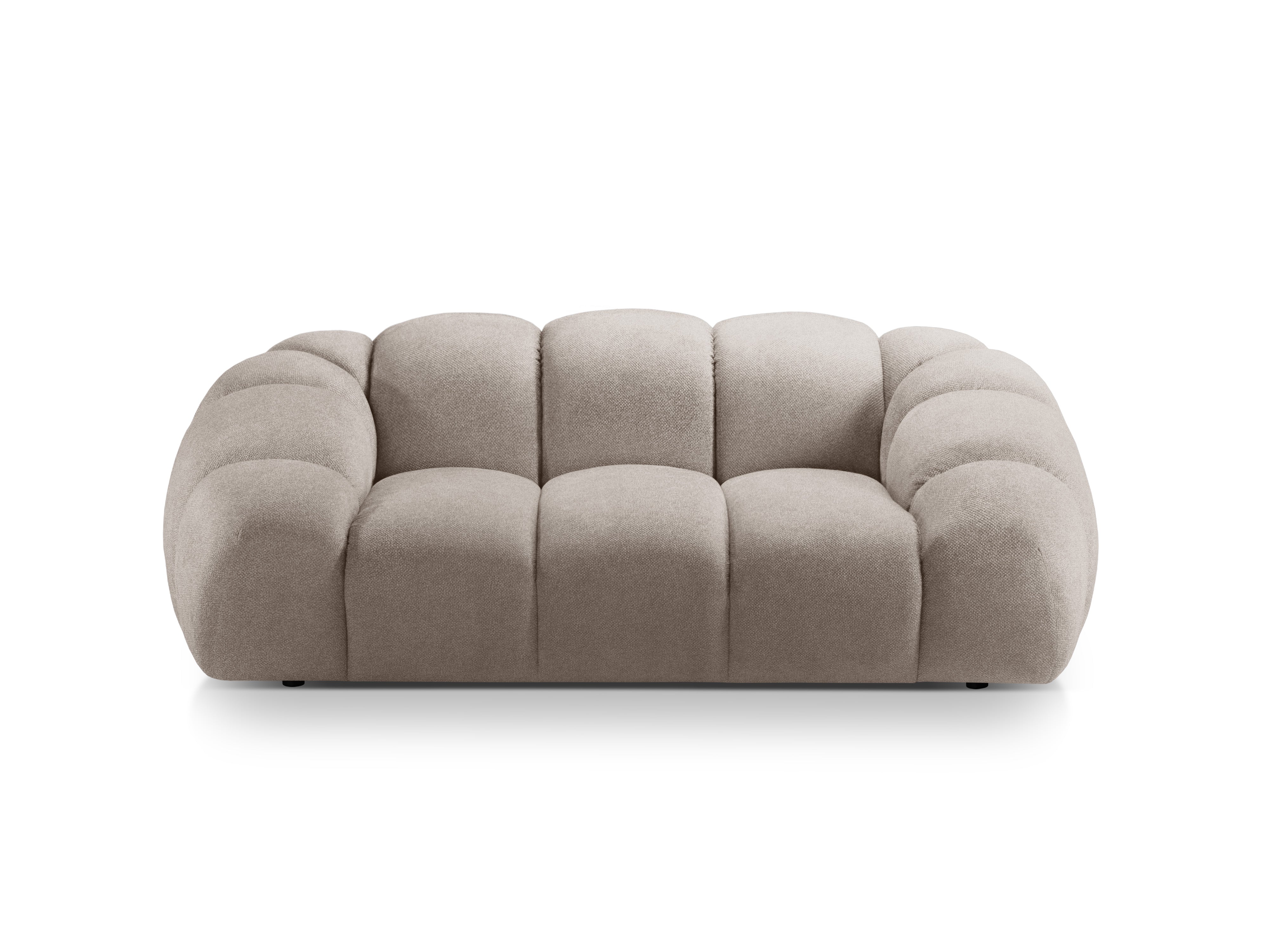 2-seater Sofa DIANA dark beige chenille
