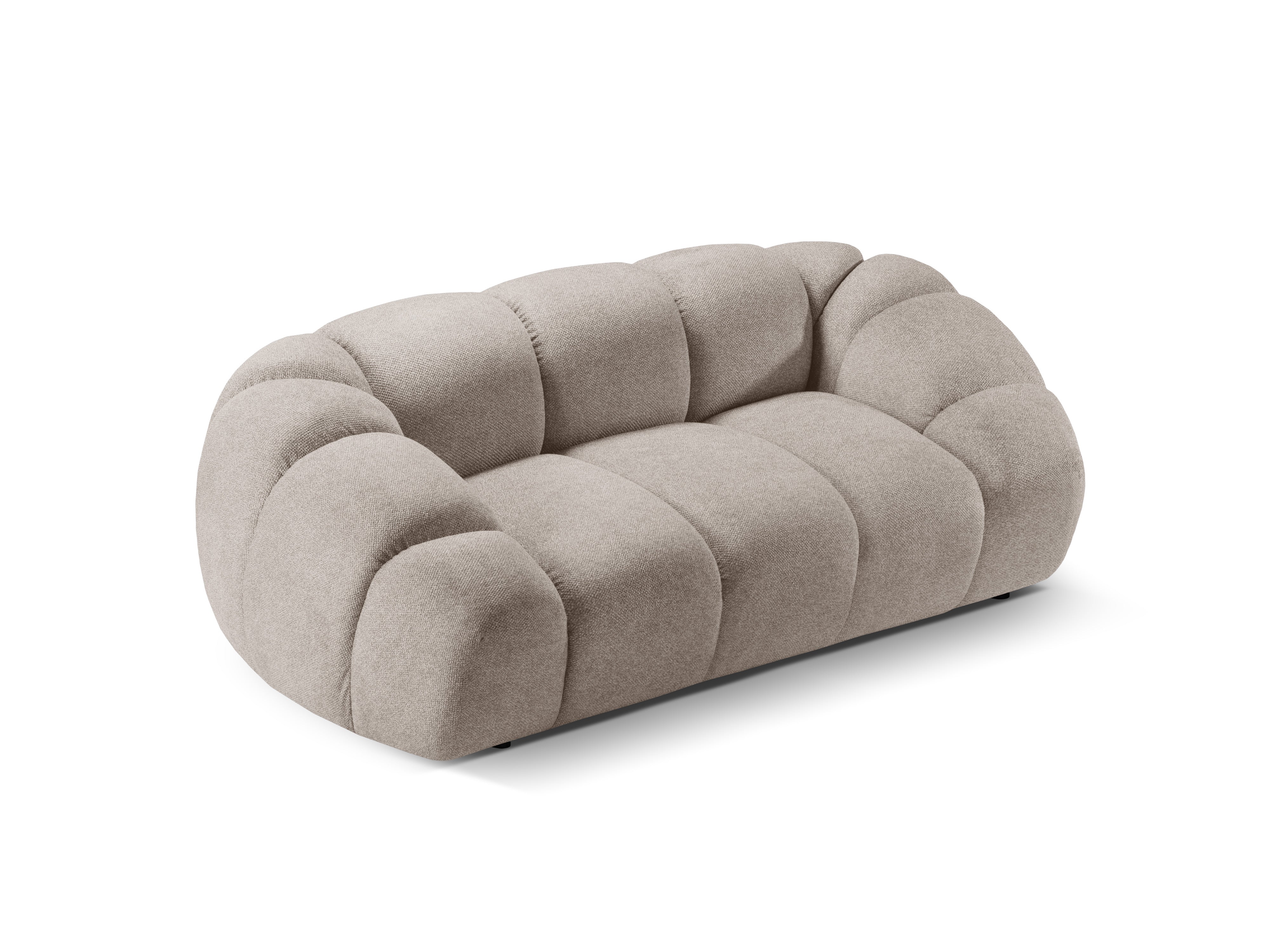 2-seater Sofa DIANA dark beige chenille