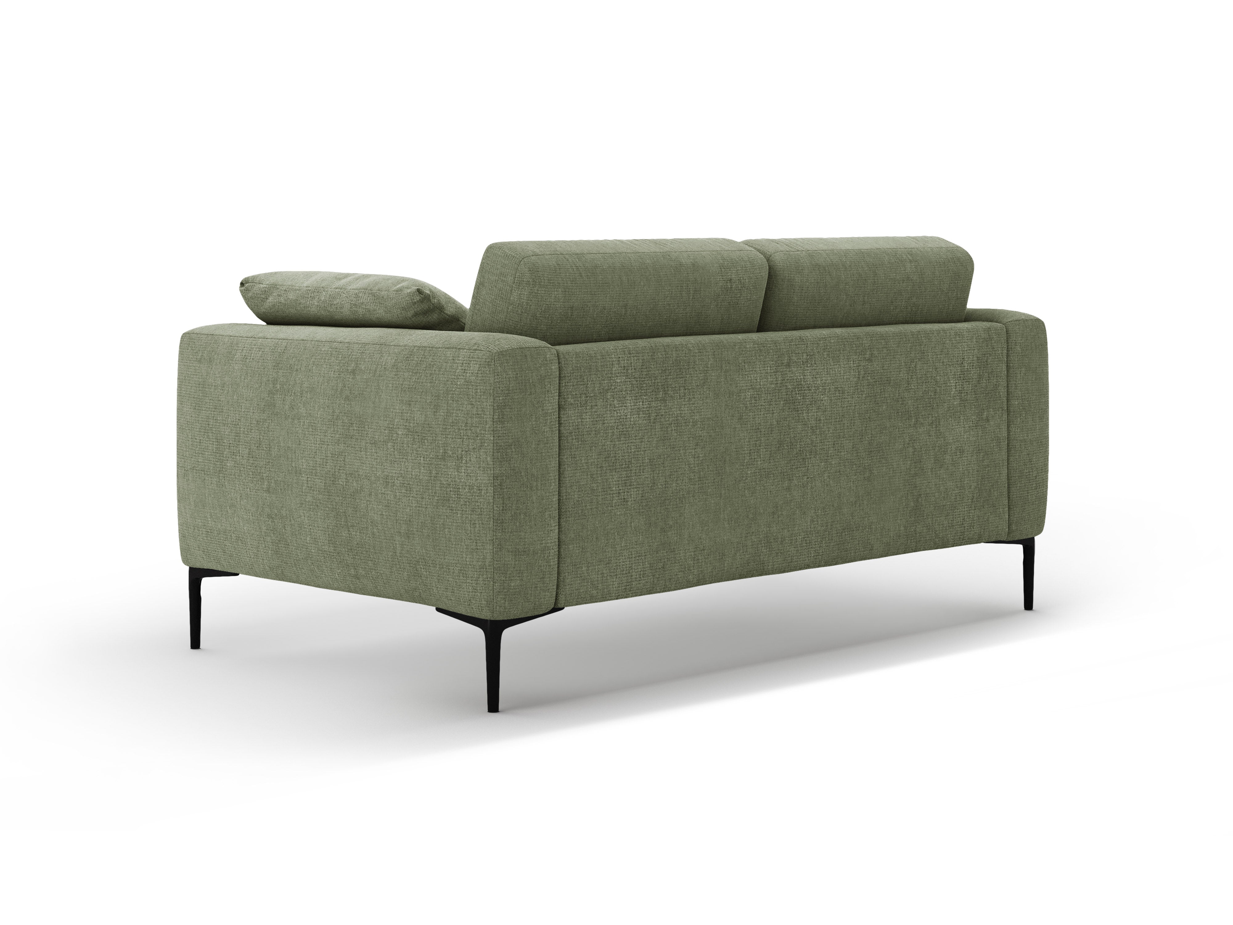 Sofa 2-zits BEMY olijfgroene chenille