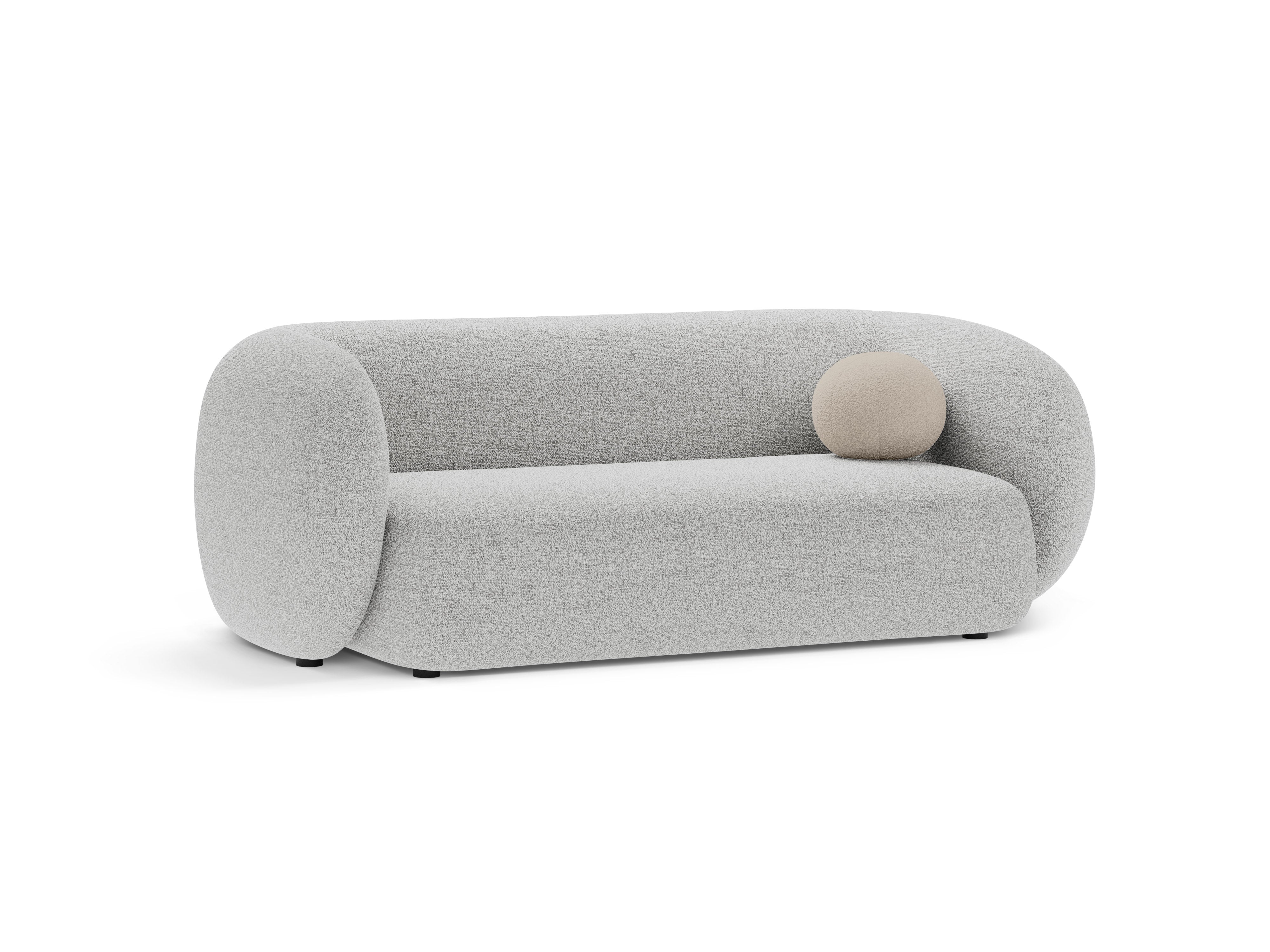 2-seater Sofa KATE light gray mélange