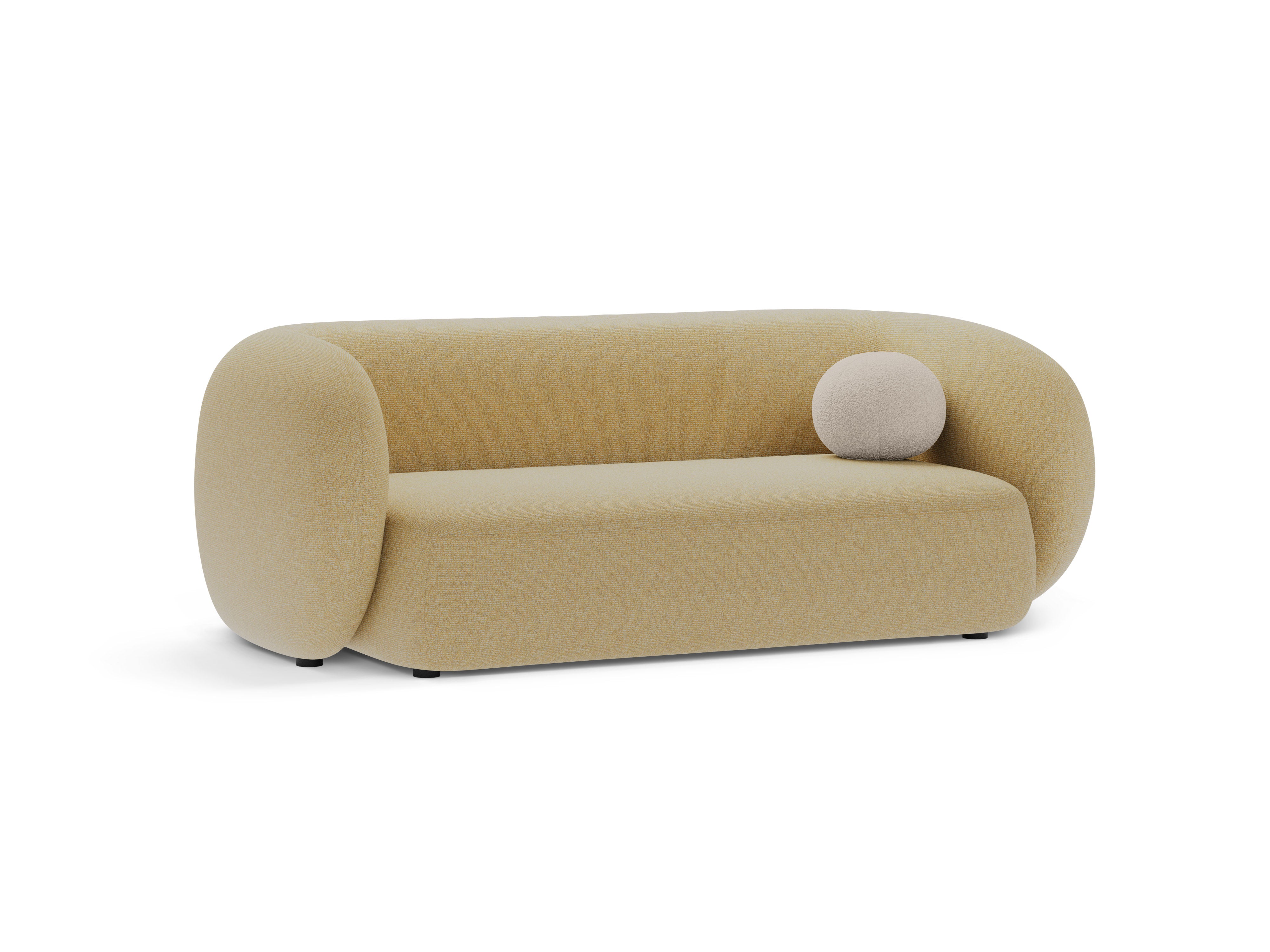 2-seater Sofa KATE yellow mélange