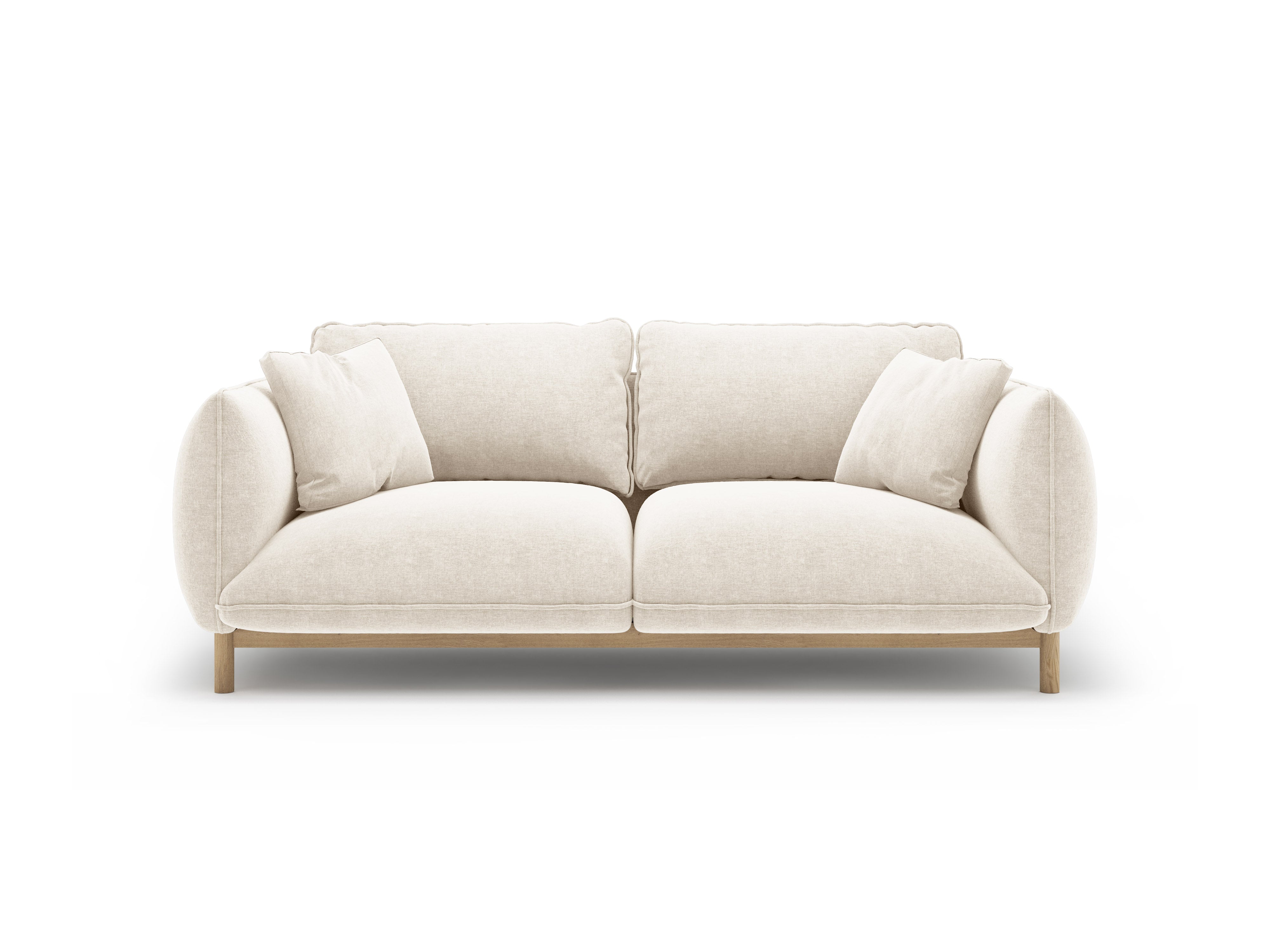 Sofa 2-Sitzer ADA Elfenbein Chenille