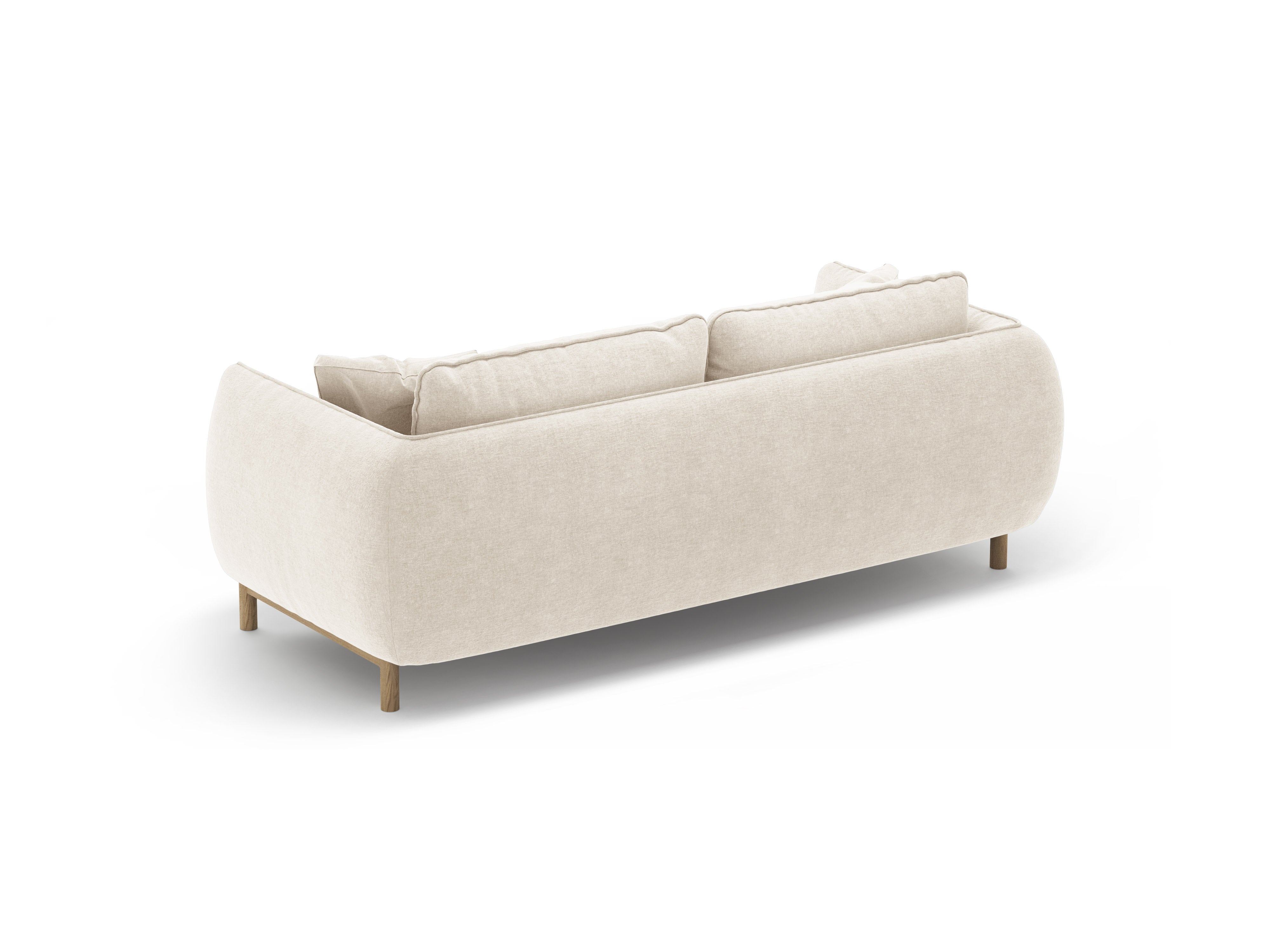 Sofa 2-Sitzer ADA Elfenbein Chenille