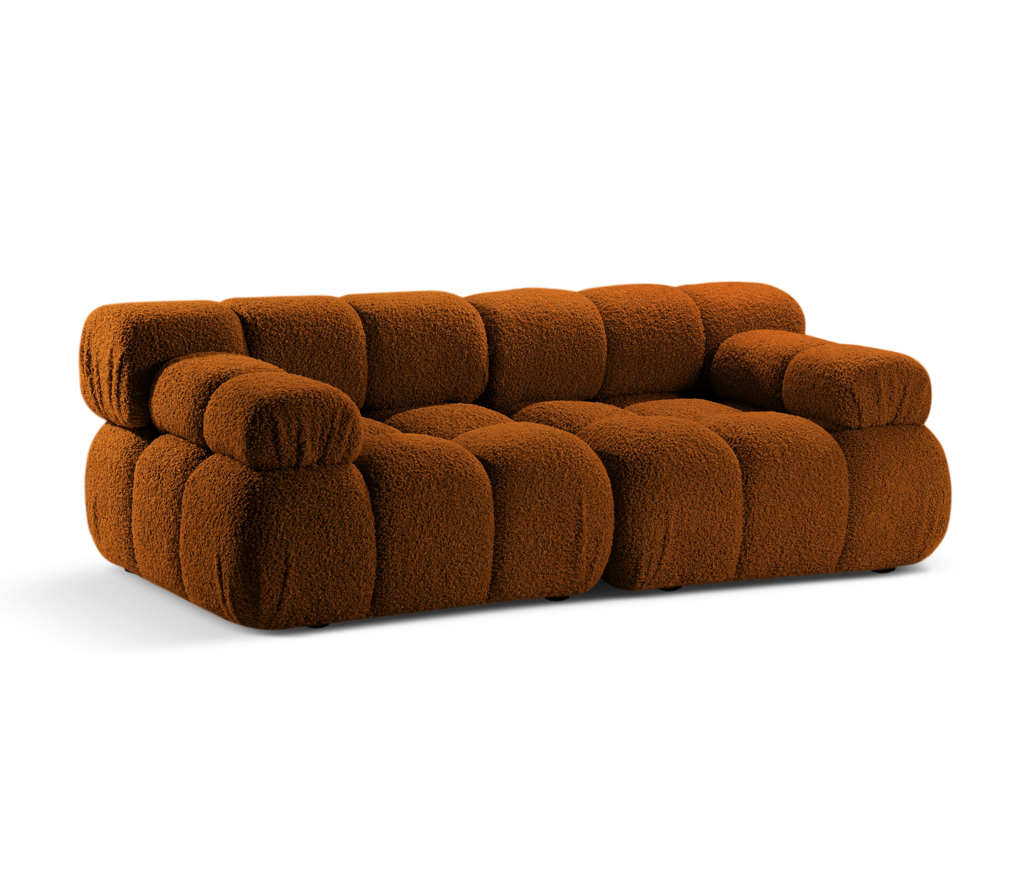 Modulaire 2-zitsbank BELLIS in baksteen boucle