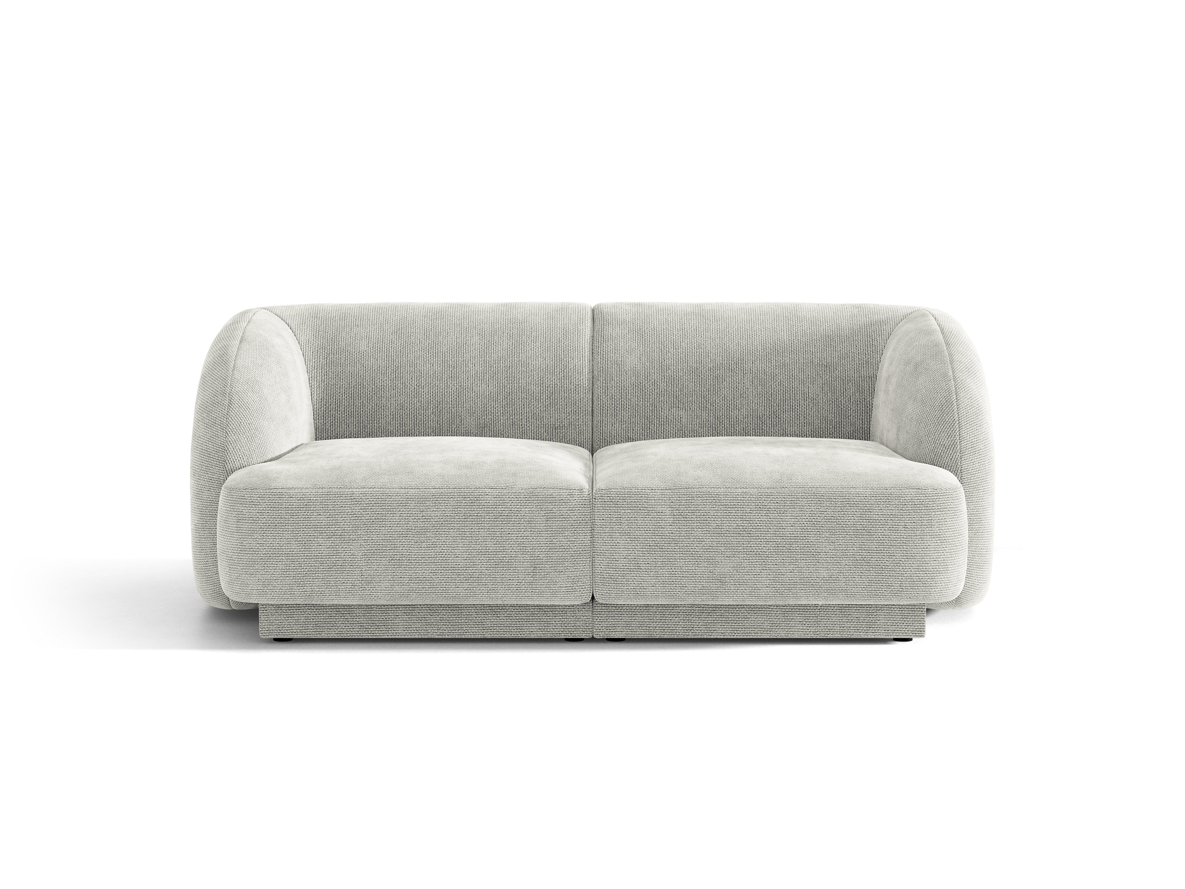 Sofa 2-zits MILEY grijs chenille