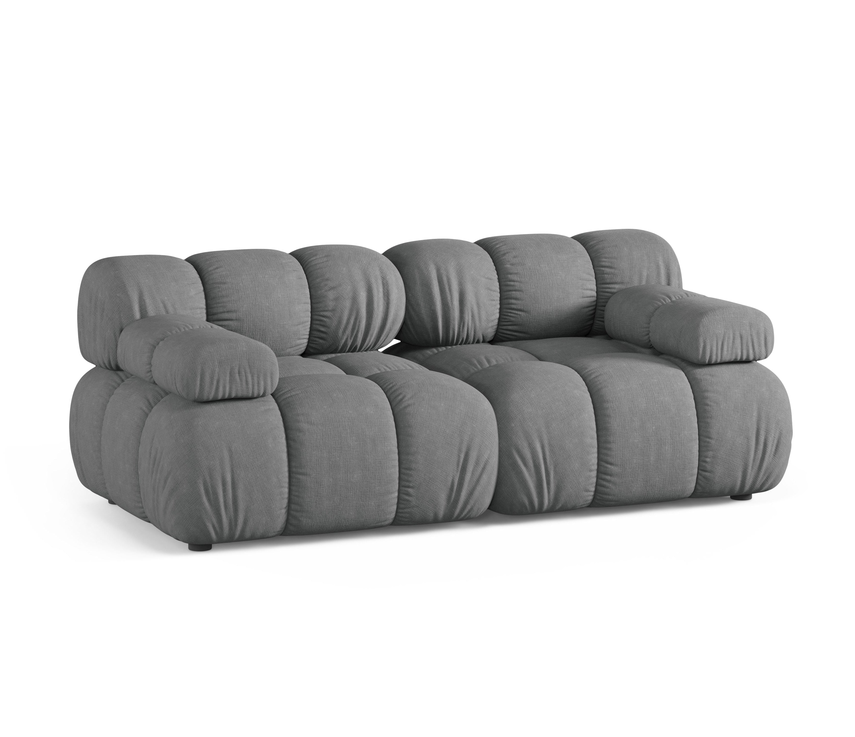 Modulaire 2-zitsbank BELLIS grijs