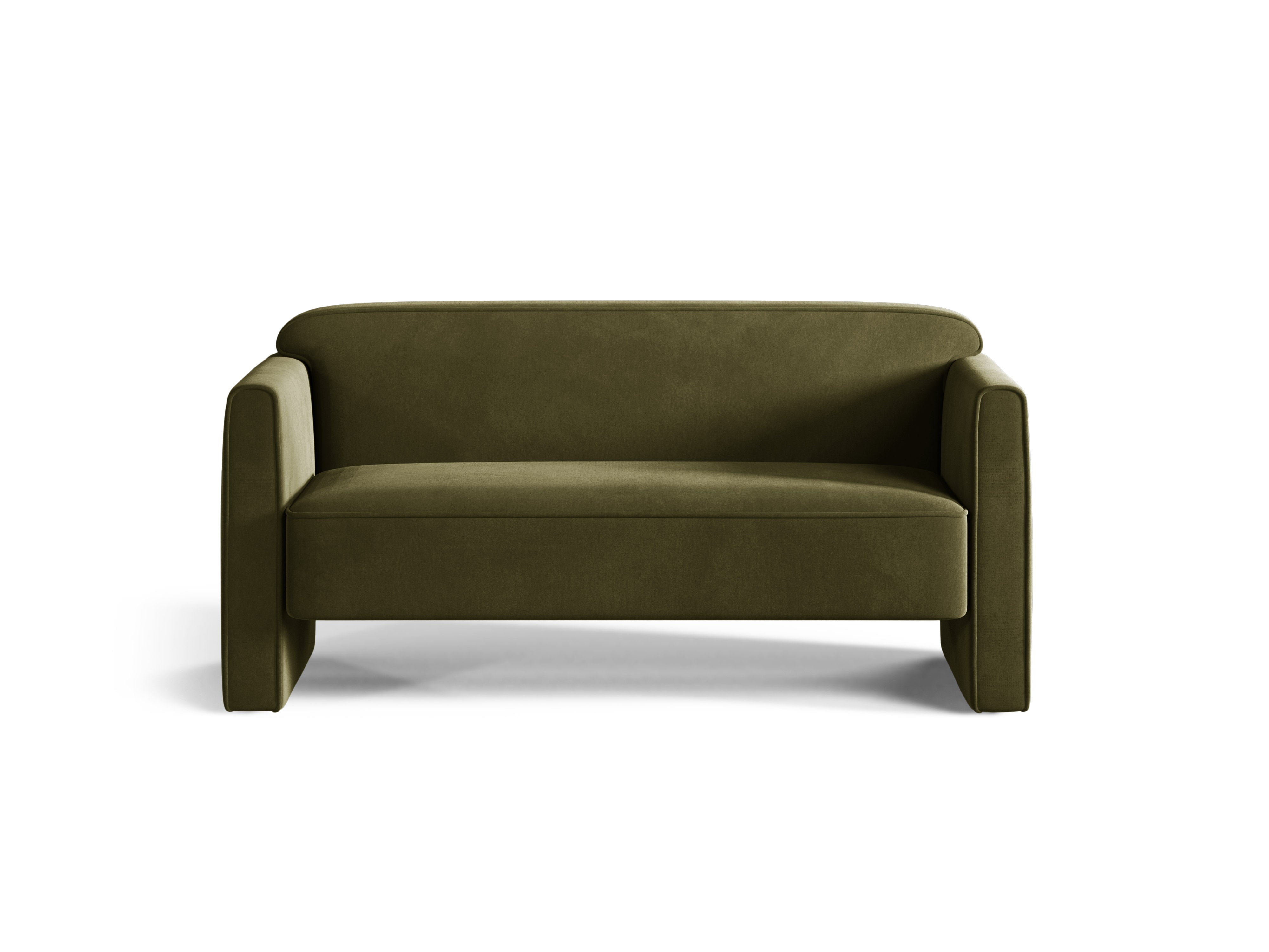 Sofa 2-zits fluwelen ABBY groen