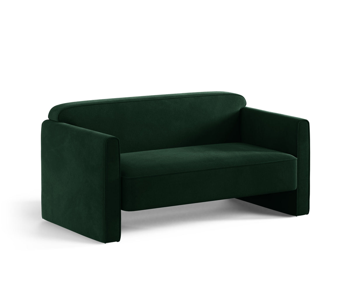 Sofa 2-zits fluwelen ABBY bosgroen