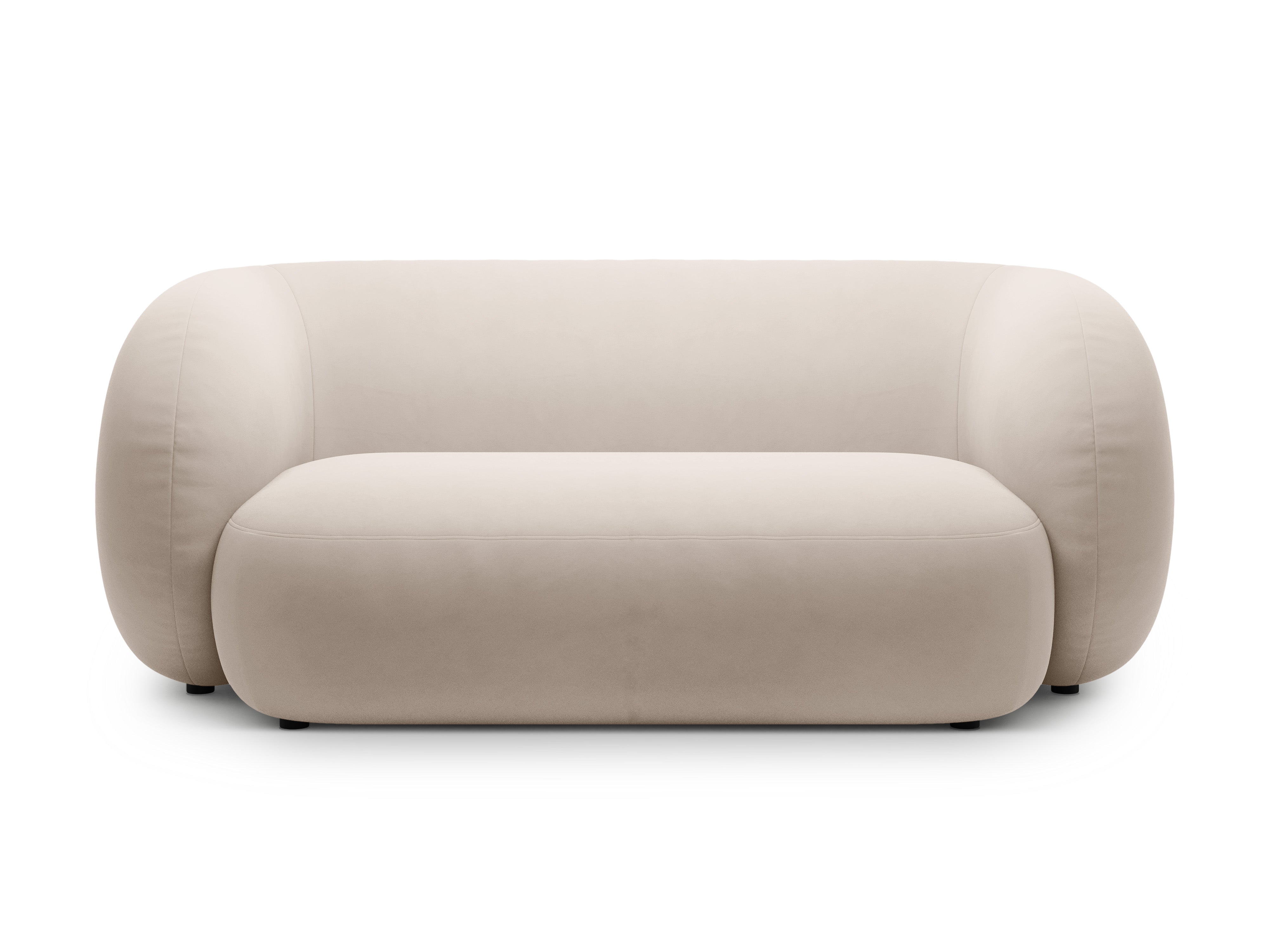 Sofa aus Samt 2-sitzig KATE beige