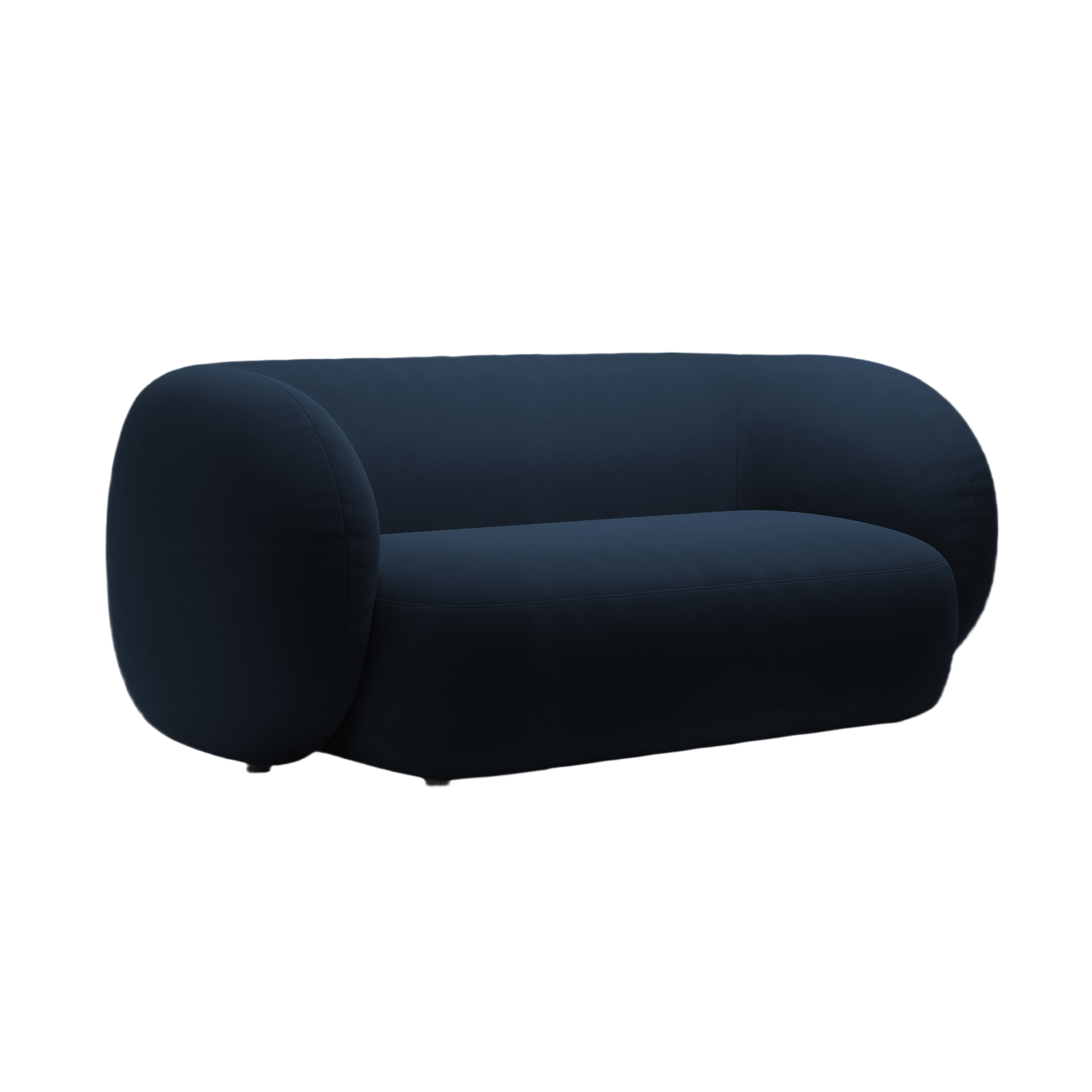 Velvet 2-Seater Sofa KATE Royal Blue