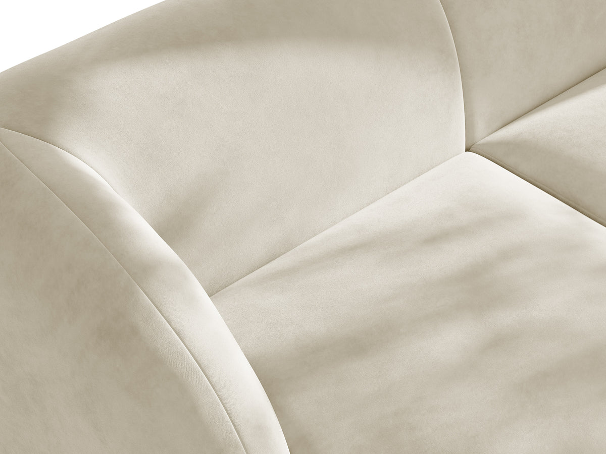 Sofa van fluweel voor 2 personen MILEY beige