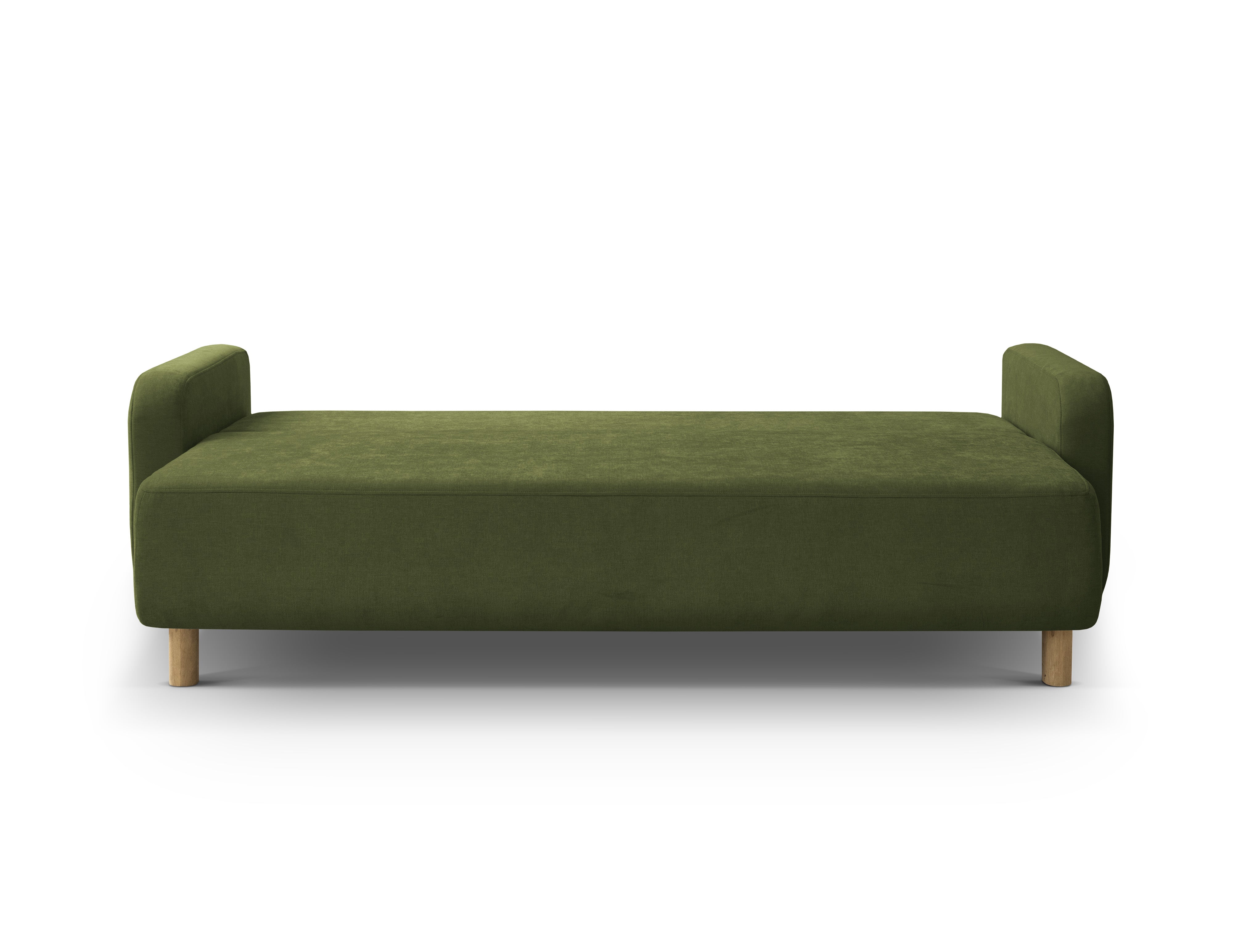ELEN green chenille sofa with sleeping function
