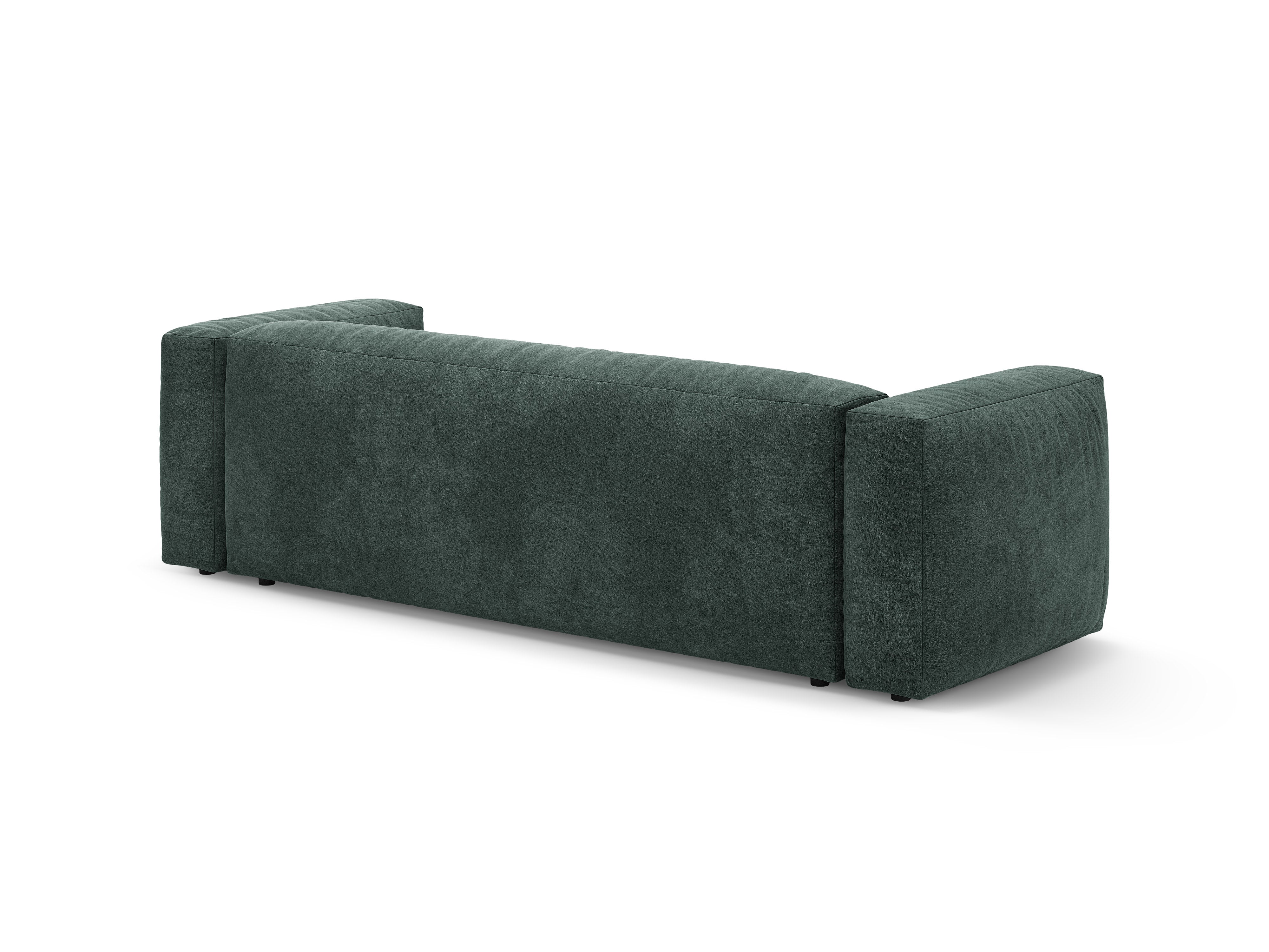 Sofa van fluweel 3-zits met slaapfunctie MARTINA petrol