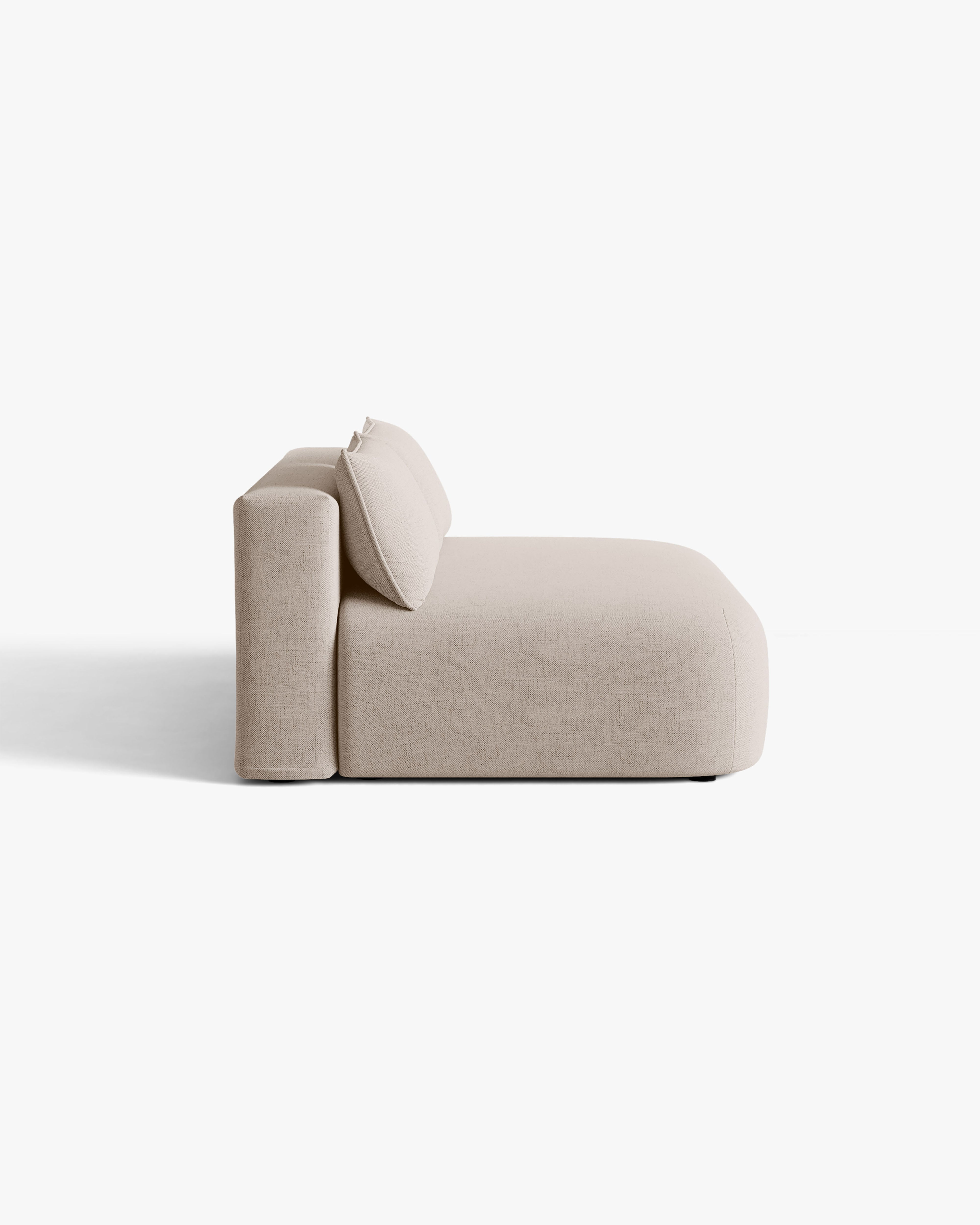 Sofa voor 3 personen met slaapfunctie HENA cappuccino
