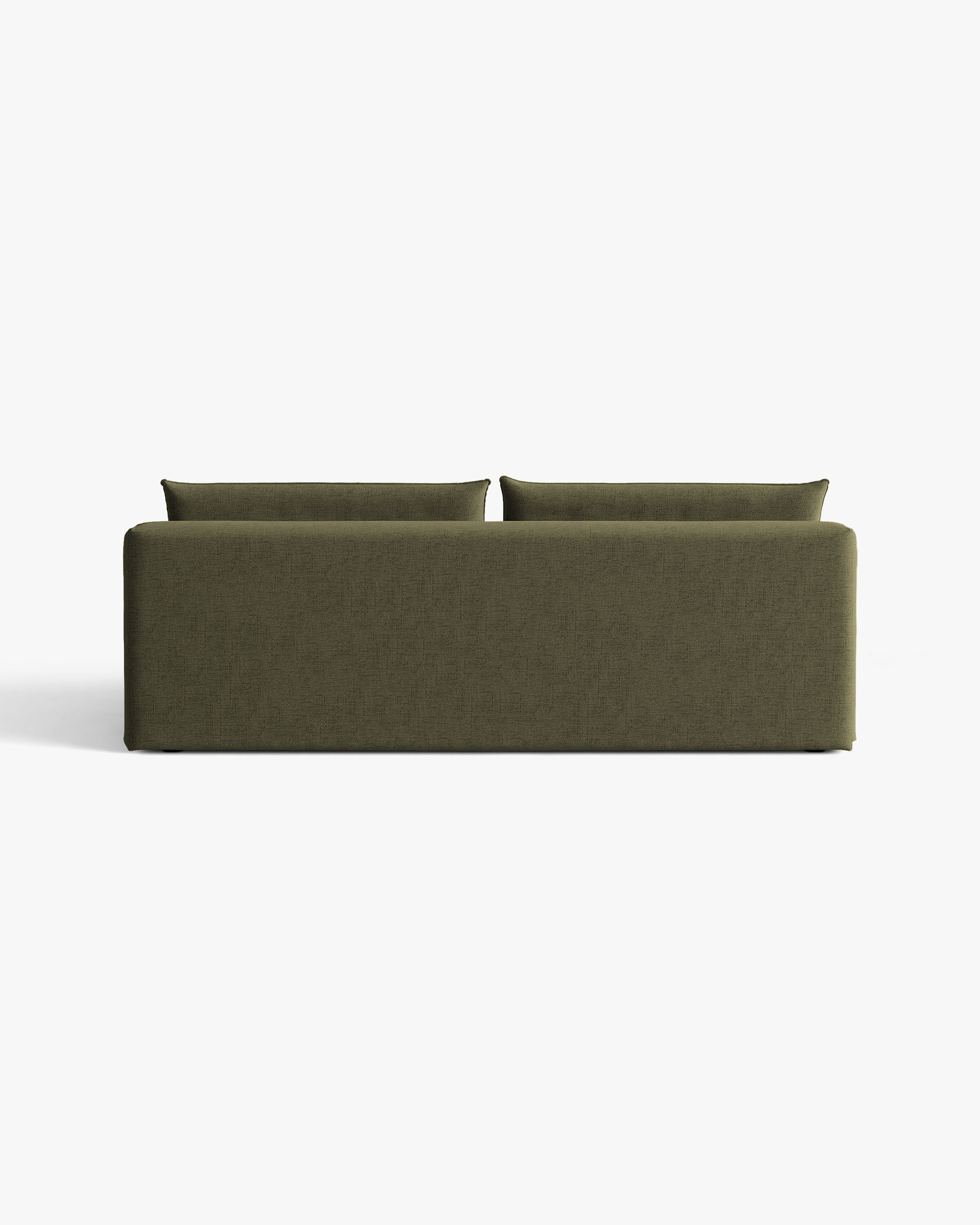Sofa voor 3 personen met slaapfunctie HENA in groen