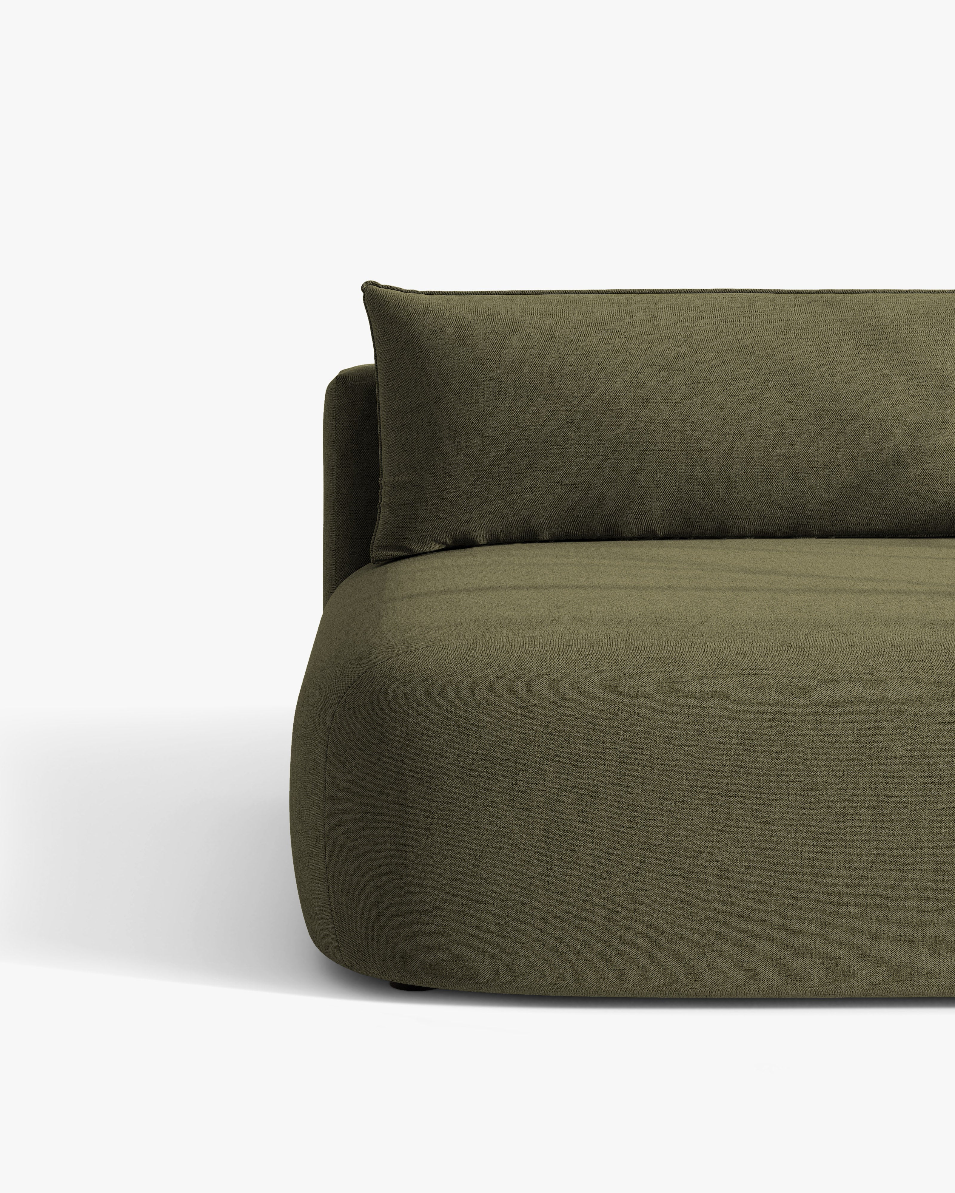 Sofa voor 3 personen met slaapfunctie HENA in groen