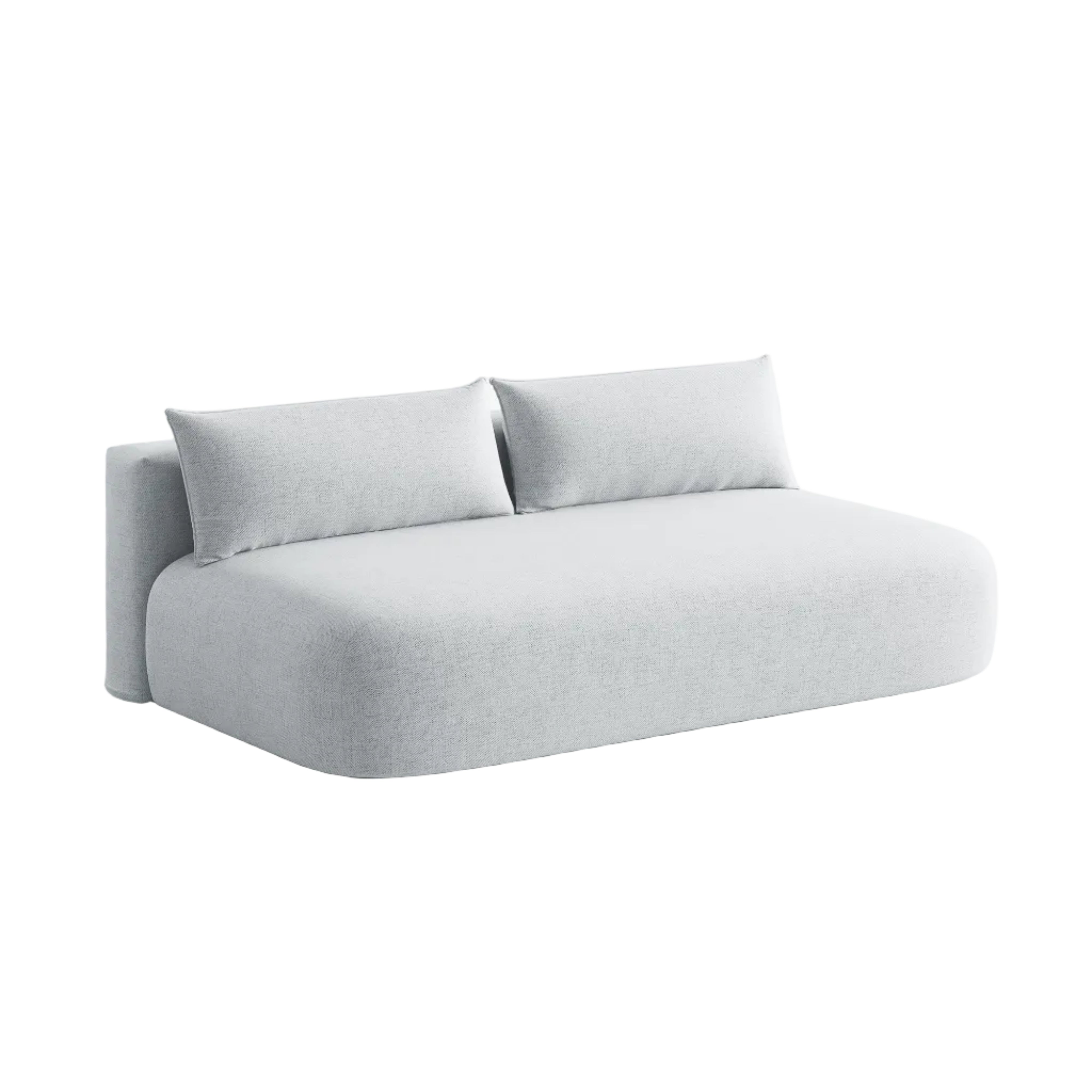 Sofa voor 3 personen met slaapfunctie HENA lichtgrijs