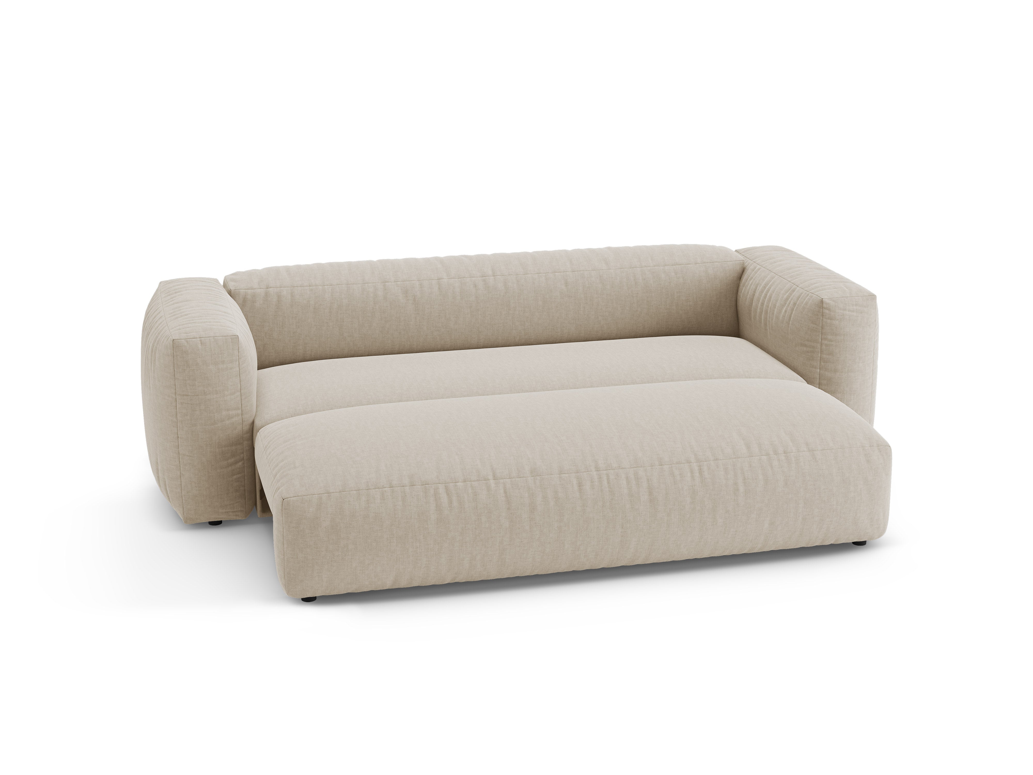 3-Seater Sofa with Sleeping Function MARTINA Light Beige